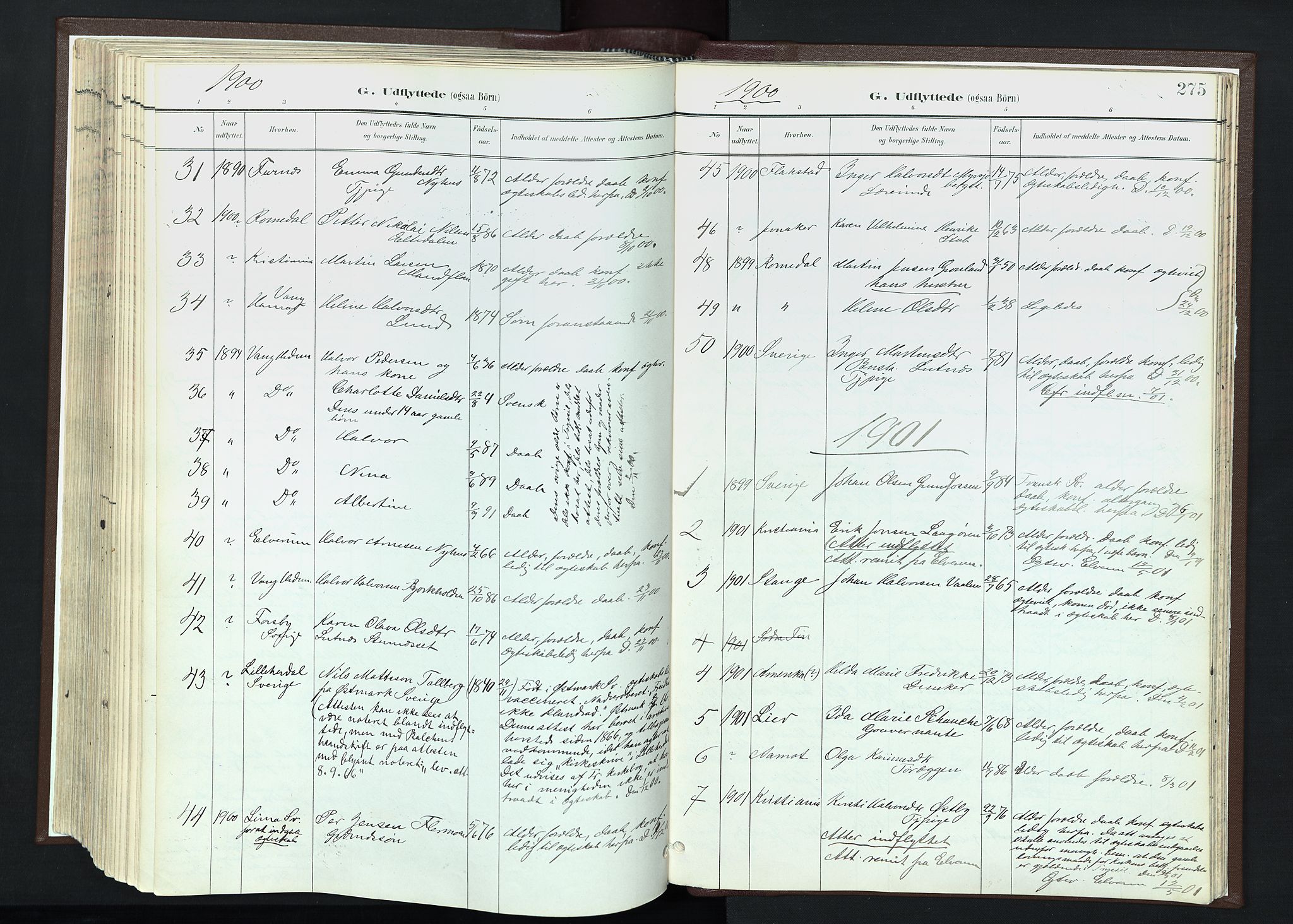 Trysil prestekontor, AV/SAH-PREST-046/H/Ha/Haa/L0013: Parish register (official) no. 13, 1898-1911, p. 275