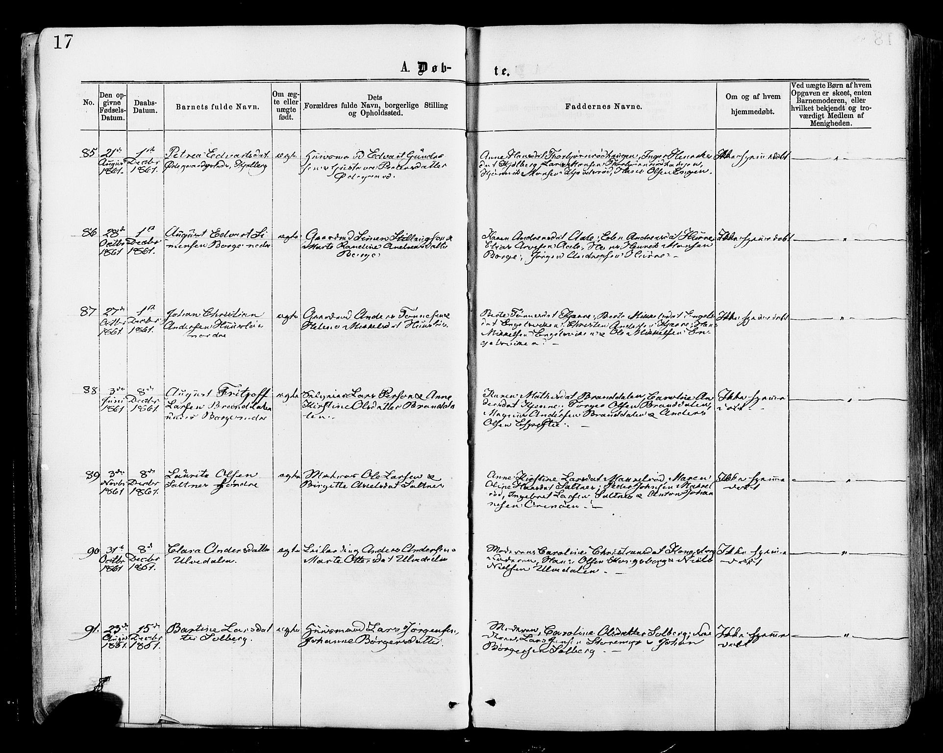 Onsøy prestekontor Kirkebøker, AV/SAO-A-10914/F/Fa/L0004: Parish register (official) no. I 4, 1861-1877, p. 17