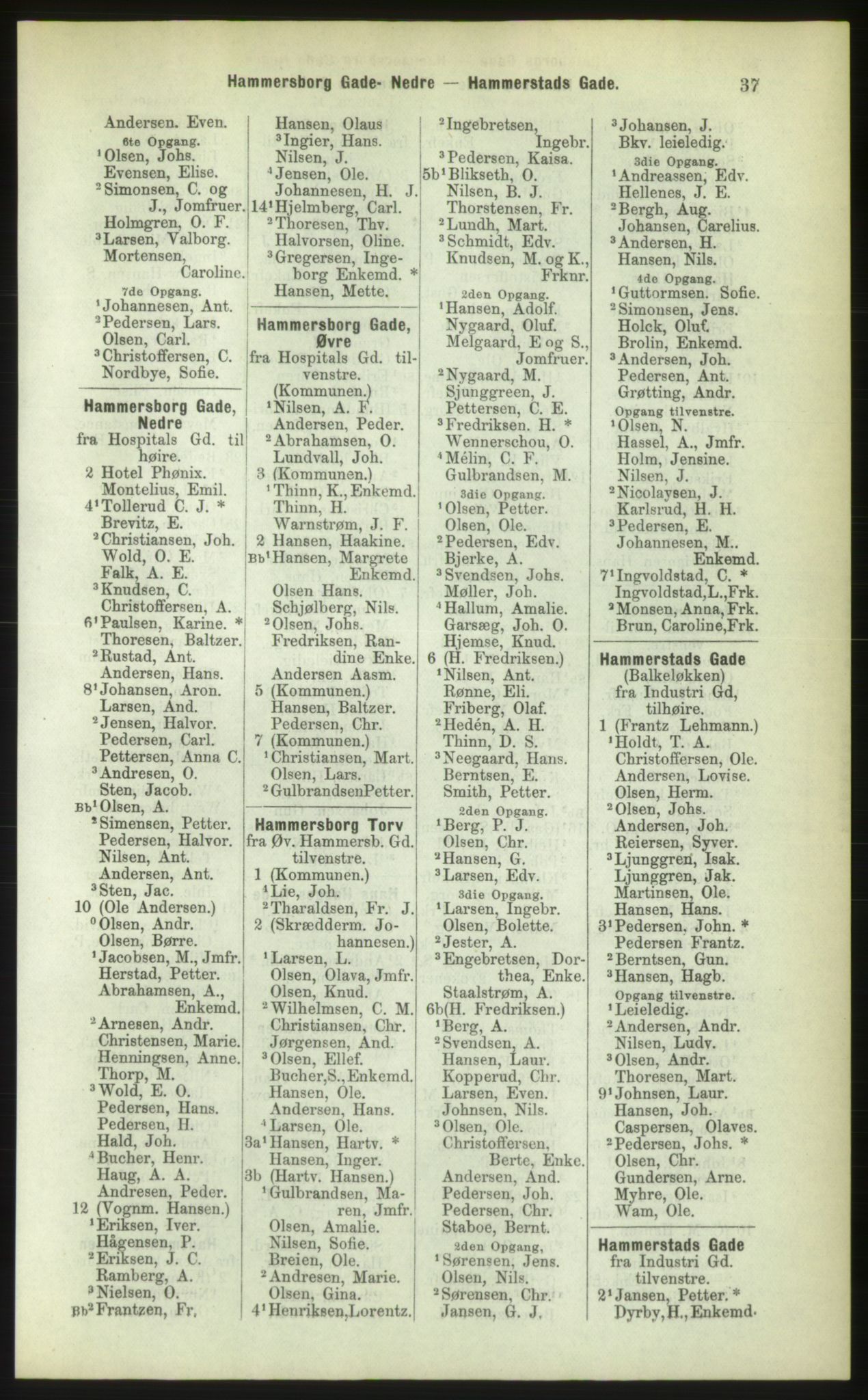 Kristiania/Oslo adressebok, PUBL/-, 1883, p. 37