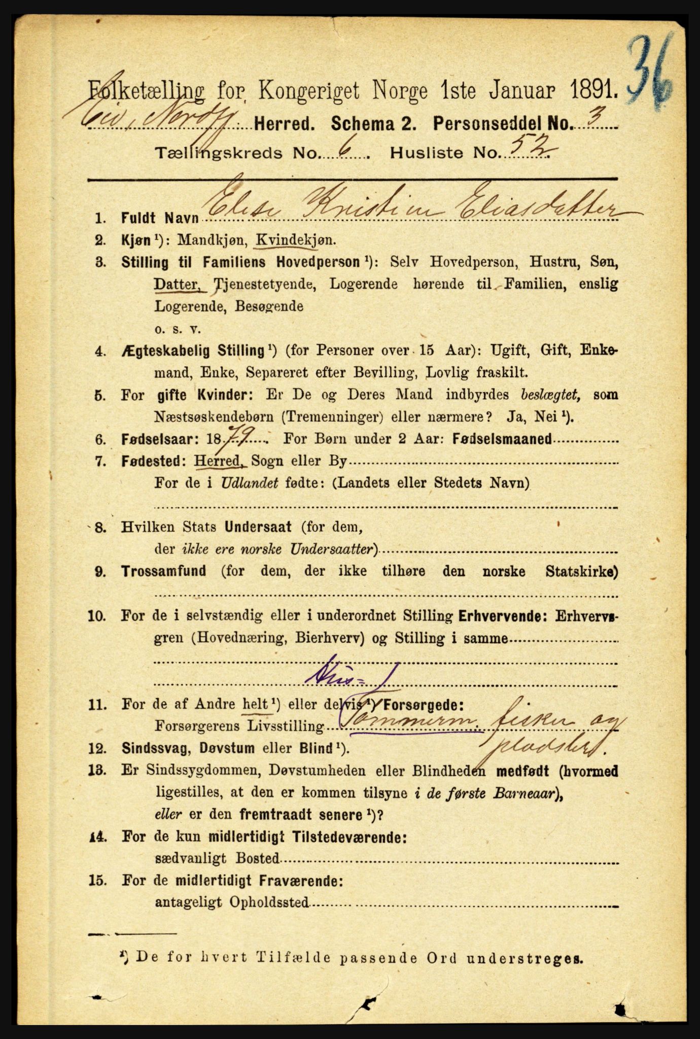 RA, 1891 census for 1443 Eid, 1891, p. 1751