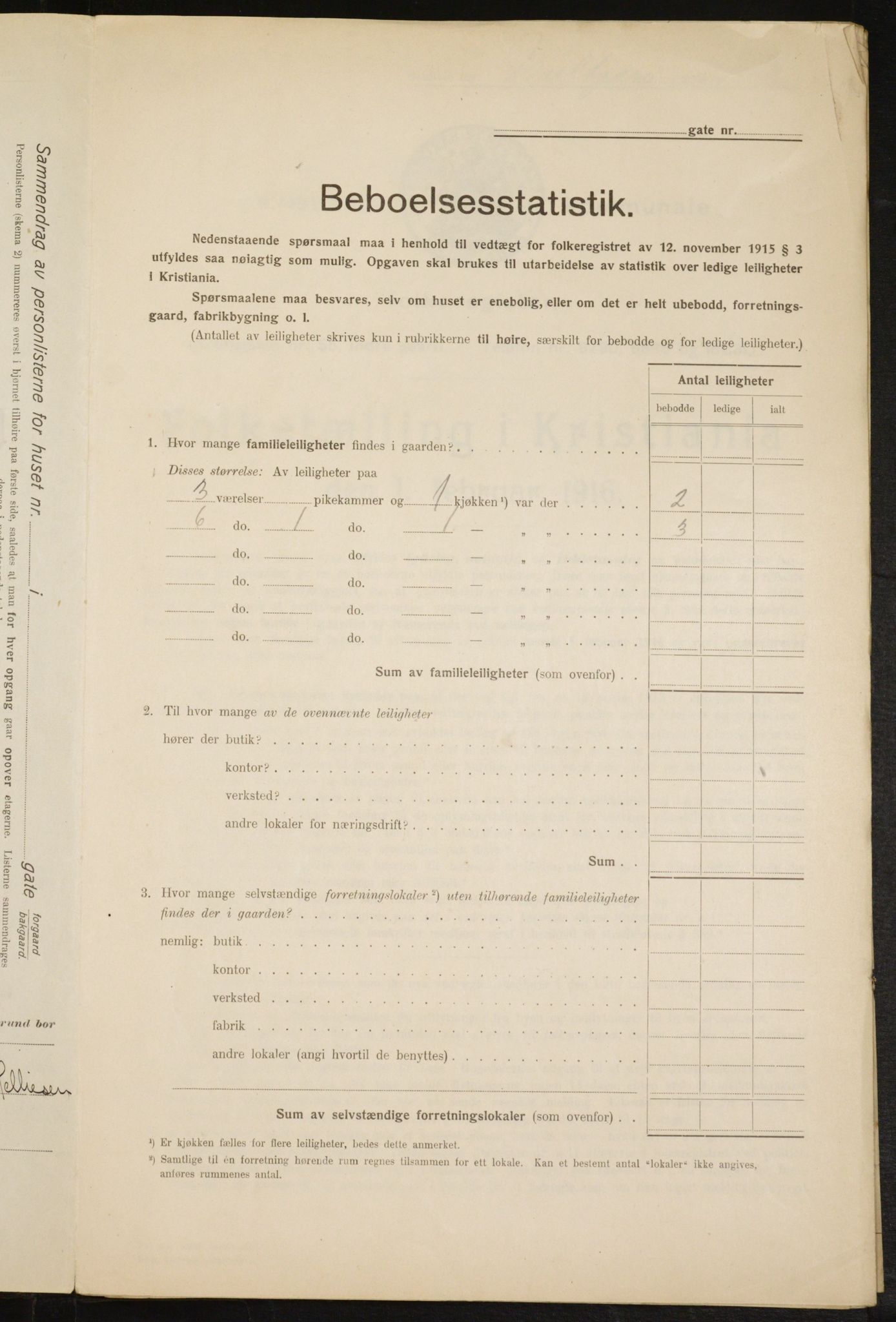 OBA, Municipal Census 1916 for Kristiania, 1916, p. 66784