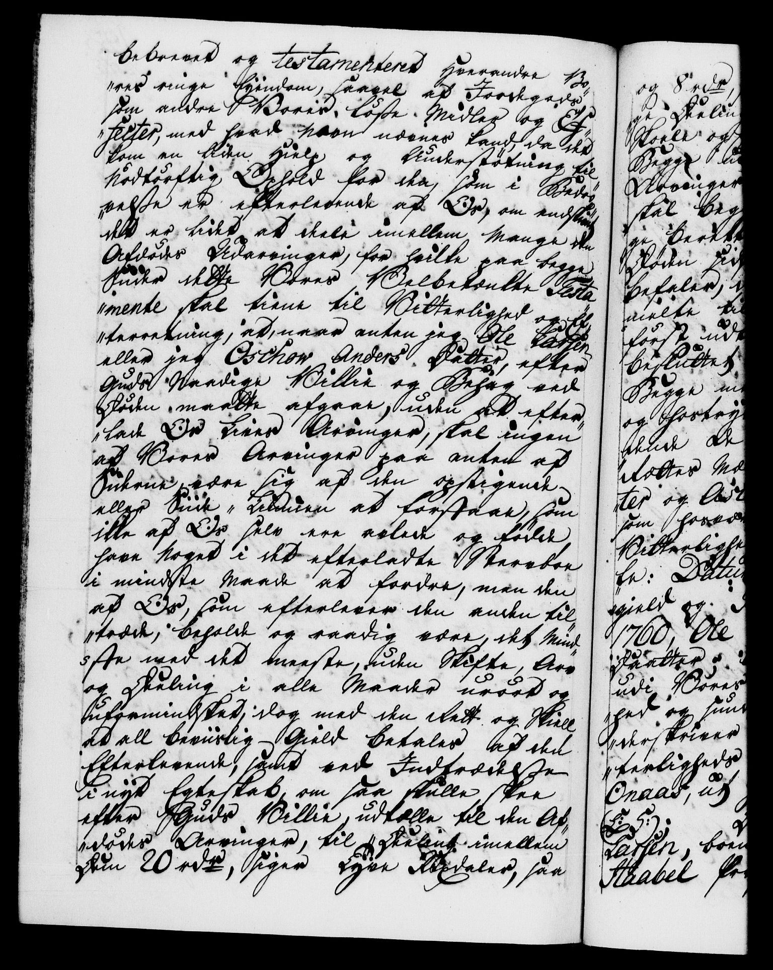 Danske Kanselli 1572-1799, AV/RA-EA-3023/F/Fc/Fca/Fcaa/L0041: Norske registre, 1760-1762, p. 193b