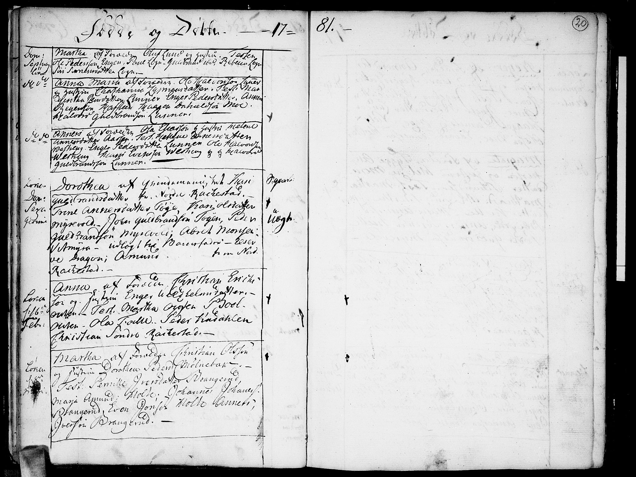 Høland prestekontor Kirkebøker, SAO/A-10346a/F/Fa/L0005: Parish register (official) no. I 5, 1780-1793, p. 20