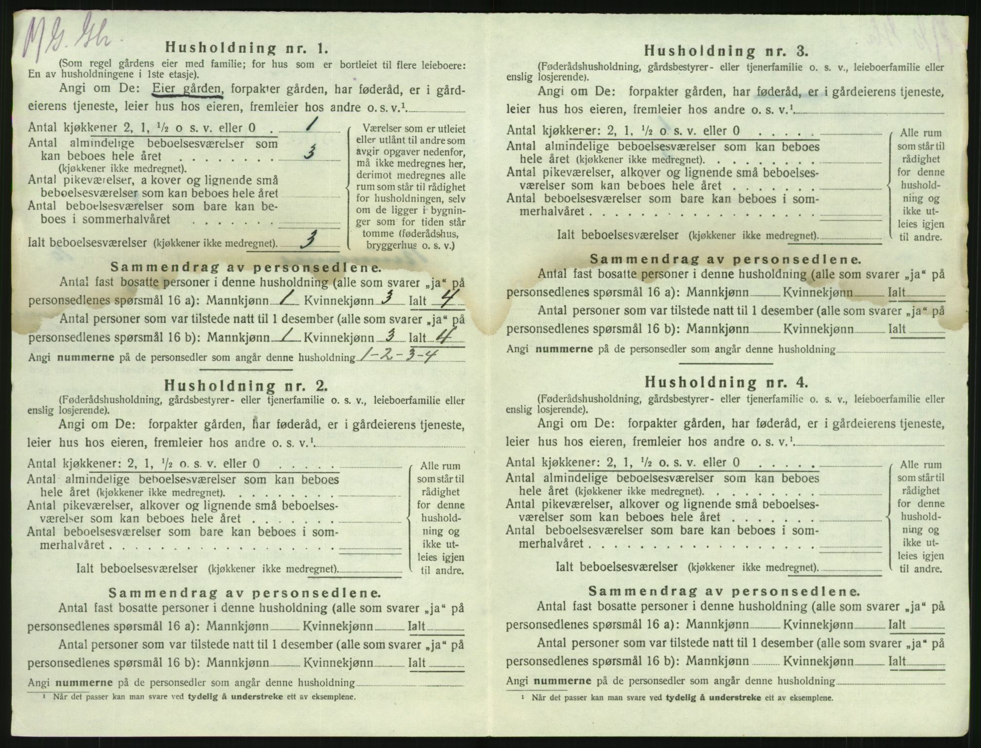 SAKO, 1920 census for Brunlanes, 1920, p. 1250