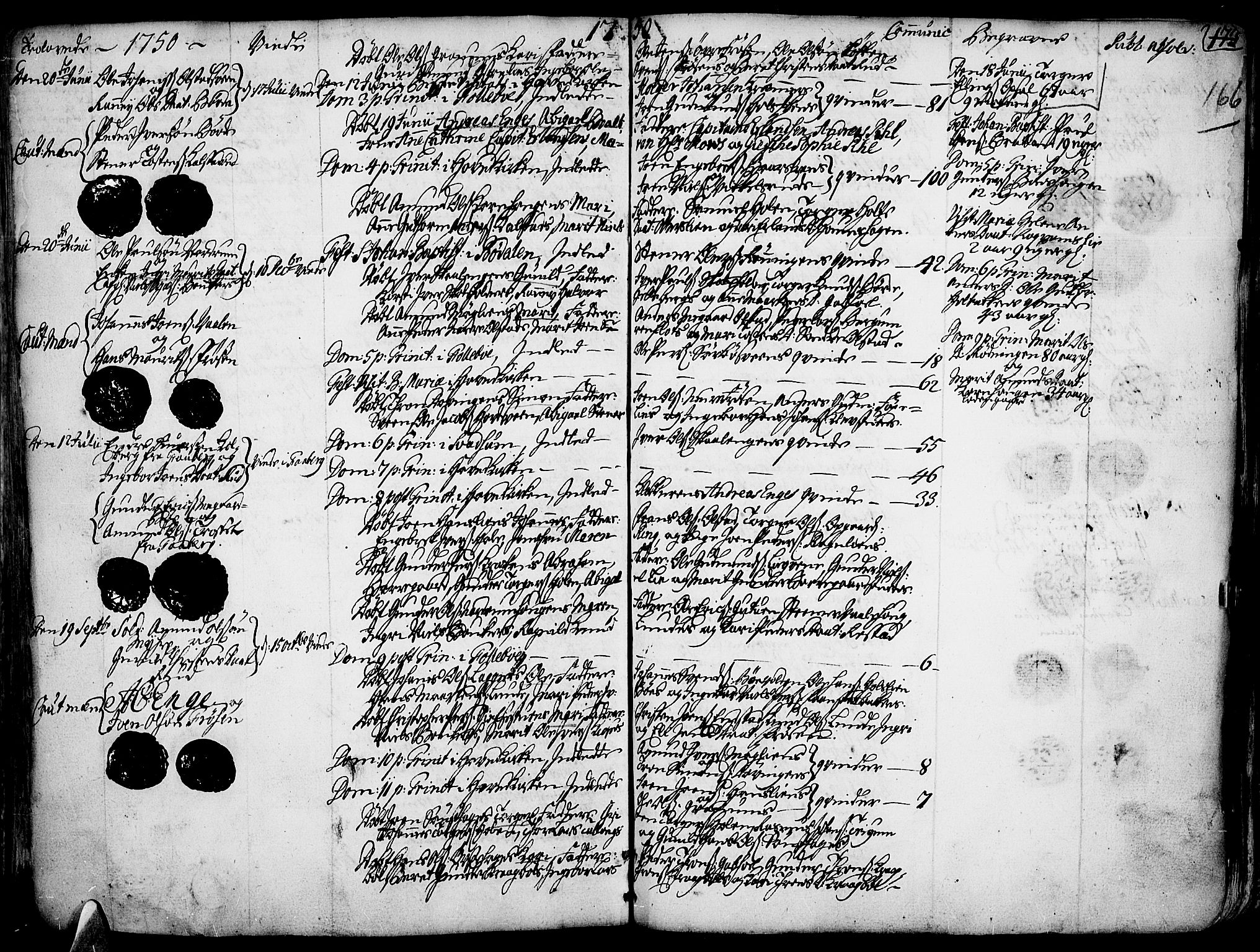 Gausdal prestekontor, SAH/PREST-090/H/Ha/Haa/L0002: Parish register (official) no. 2, 1729-1757, p. 166