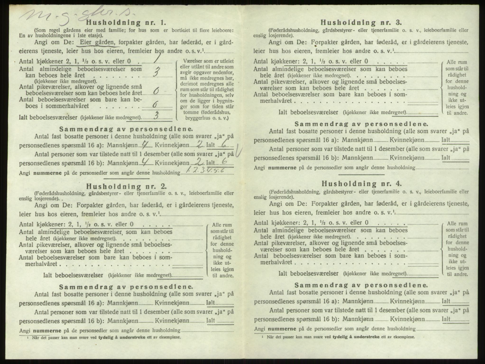 SAO, 1920 census for Skjeberg, 1920, p. 1302