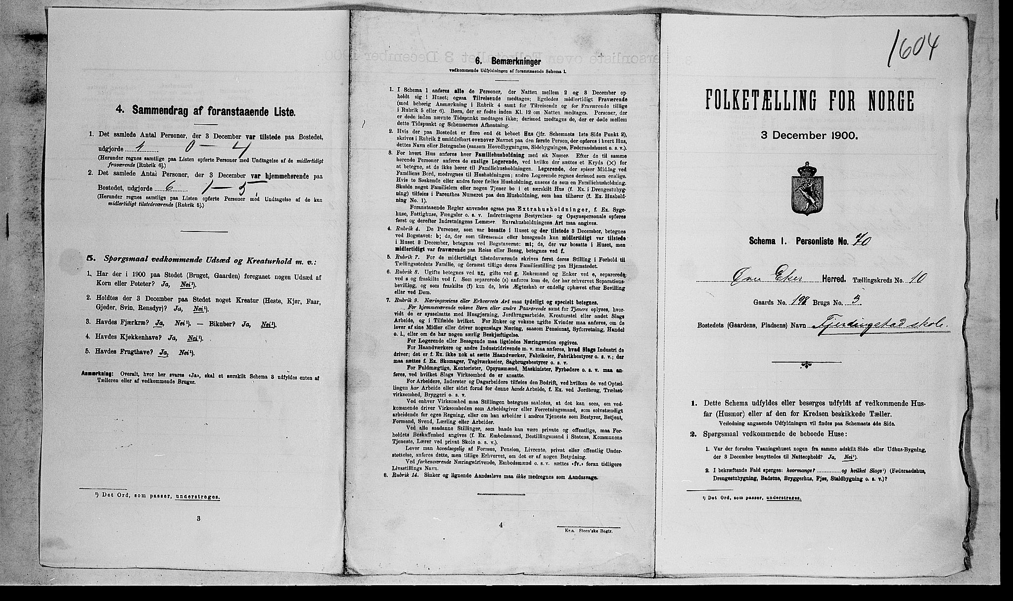 RA, 1900 census for Øvre Eiker, 1900, p. 1959