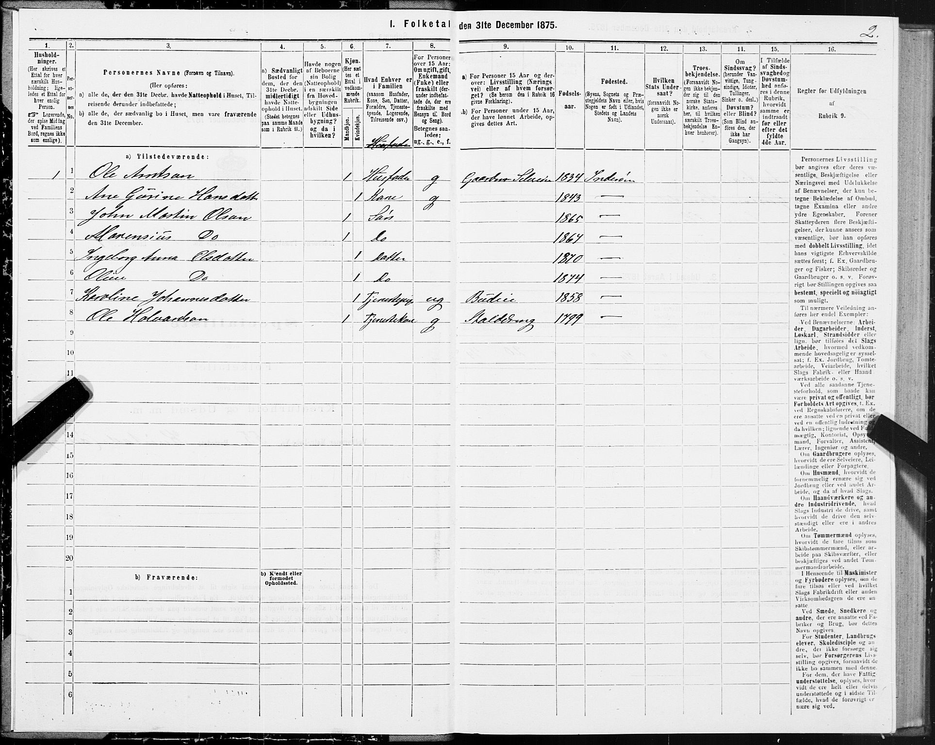 SAT, 1875 census for 1729P Inderøy, 1875, p. 1002