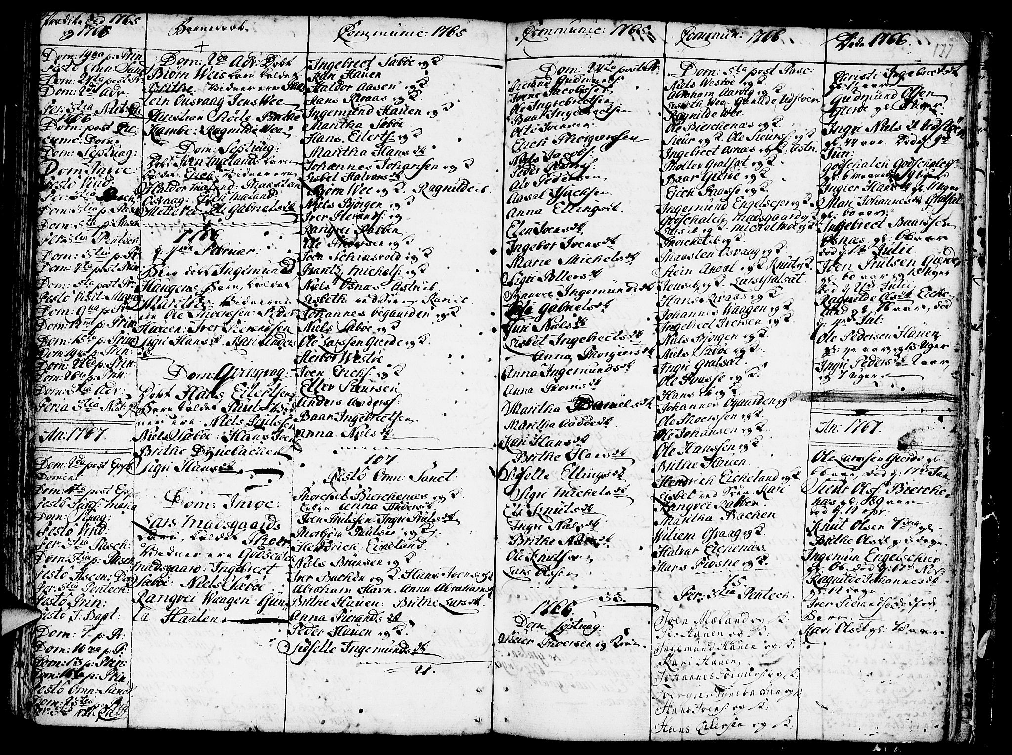 Etne sokneprestembete, SAB/A-75001/H/Haa: Parish register (official) no. A 3 /3, 1755-1782, p. 177