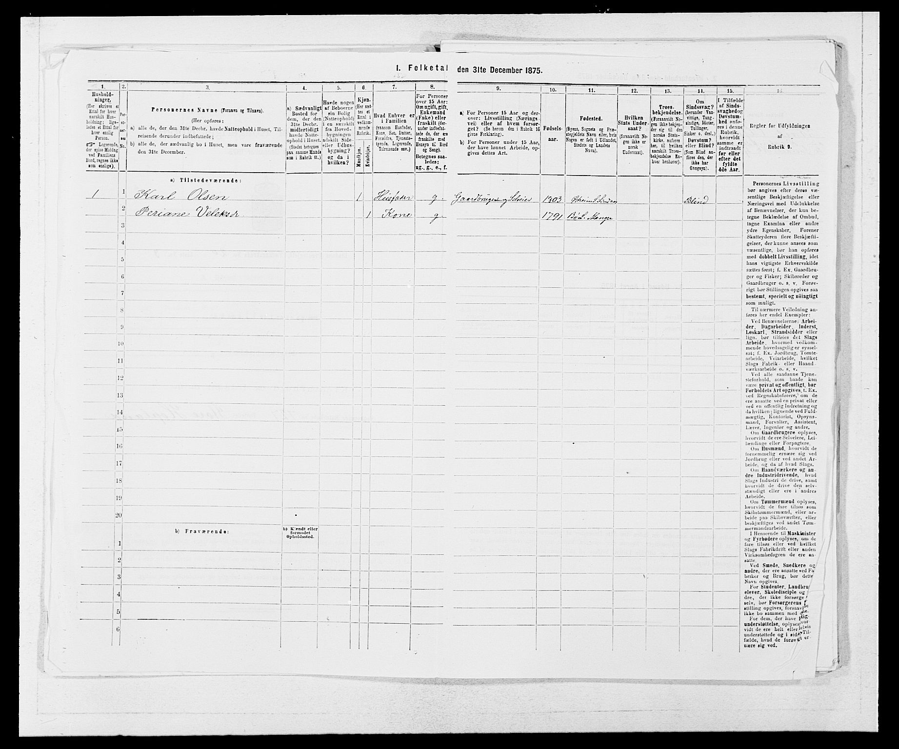 SAB, 1875 census for 1263P Lindås, 1875, p. 2202