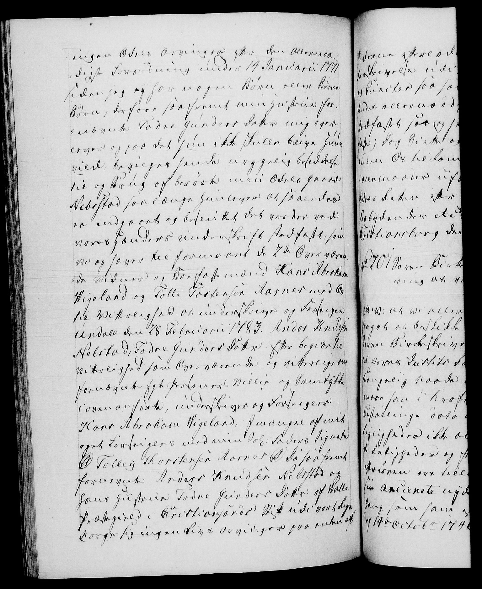 Danske Kanselli 1572-1799, RA/EA-3023/F/Fc/Fca/Fcaa/L0049: Norske registre, 1782-1783, p. 507b