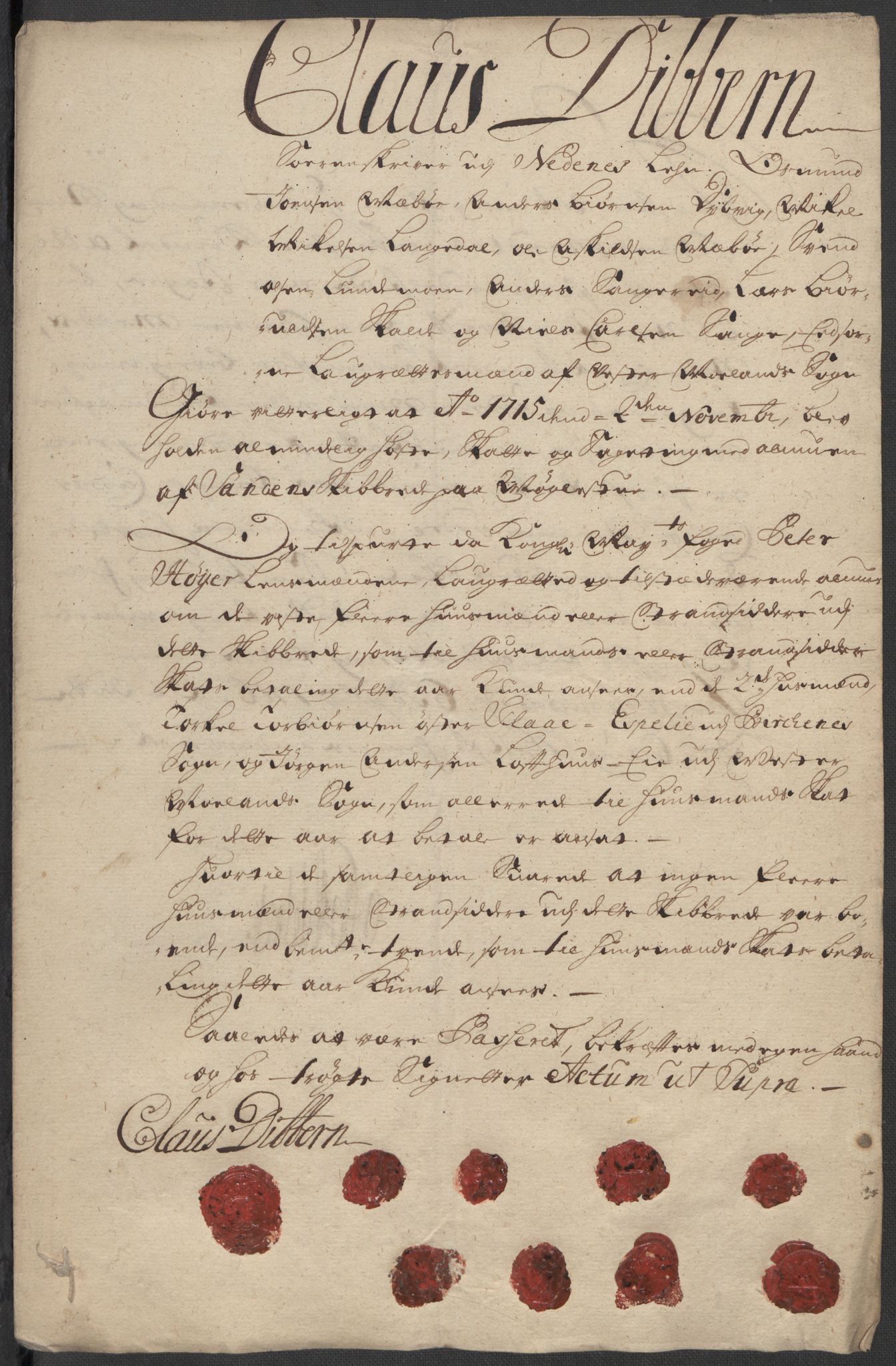 Rentekammeret inntil 1814, Reviderte regnskaper, Fogderegnskap, AV/RA-EA-4092/R39/L2323: Fogderegnskap Nedenes, 1715, p. 43