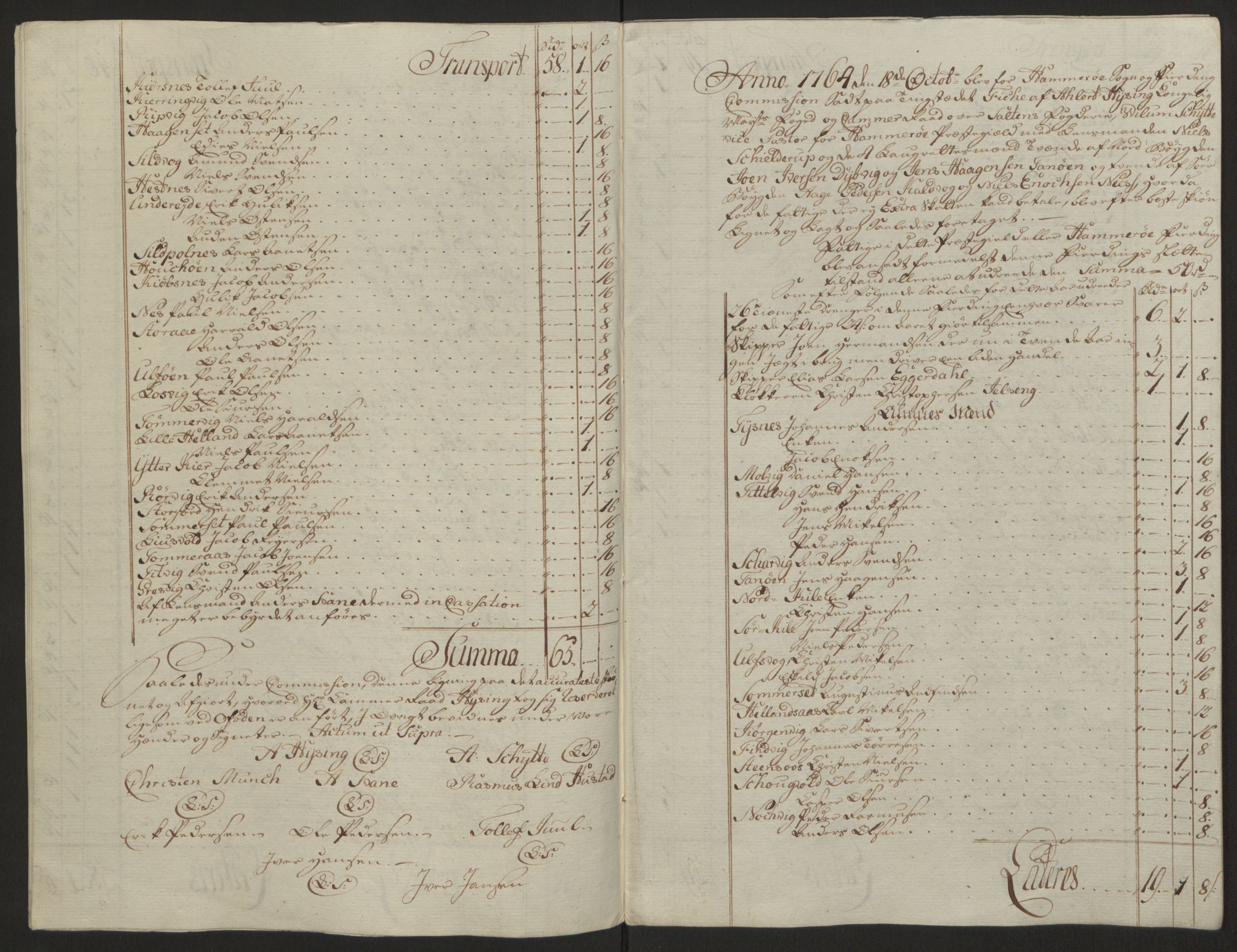 Rentekammeret inntil 1814, Reviderte regnskaper, Fogderegnskap, AV/RA-EA-4092/R66/L4670: Ekstraskatten Salten, 1762-1764, p. 373