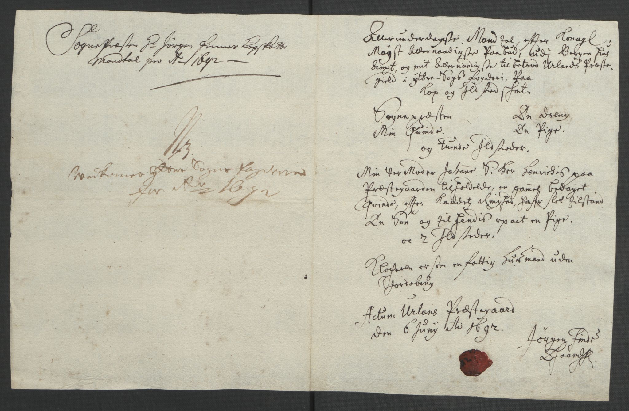 Rentekammeret inntil 1814, Reviderte regnskaper, Fogderegnskap, RA/EA-4092/R52/L3306: Fogderegnskap Sogn, 1691-1692, p. 355