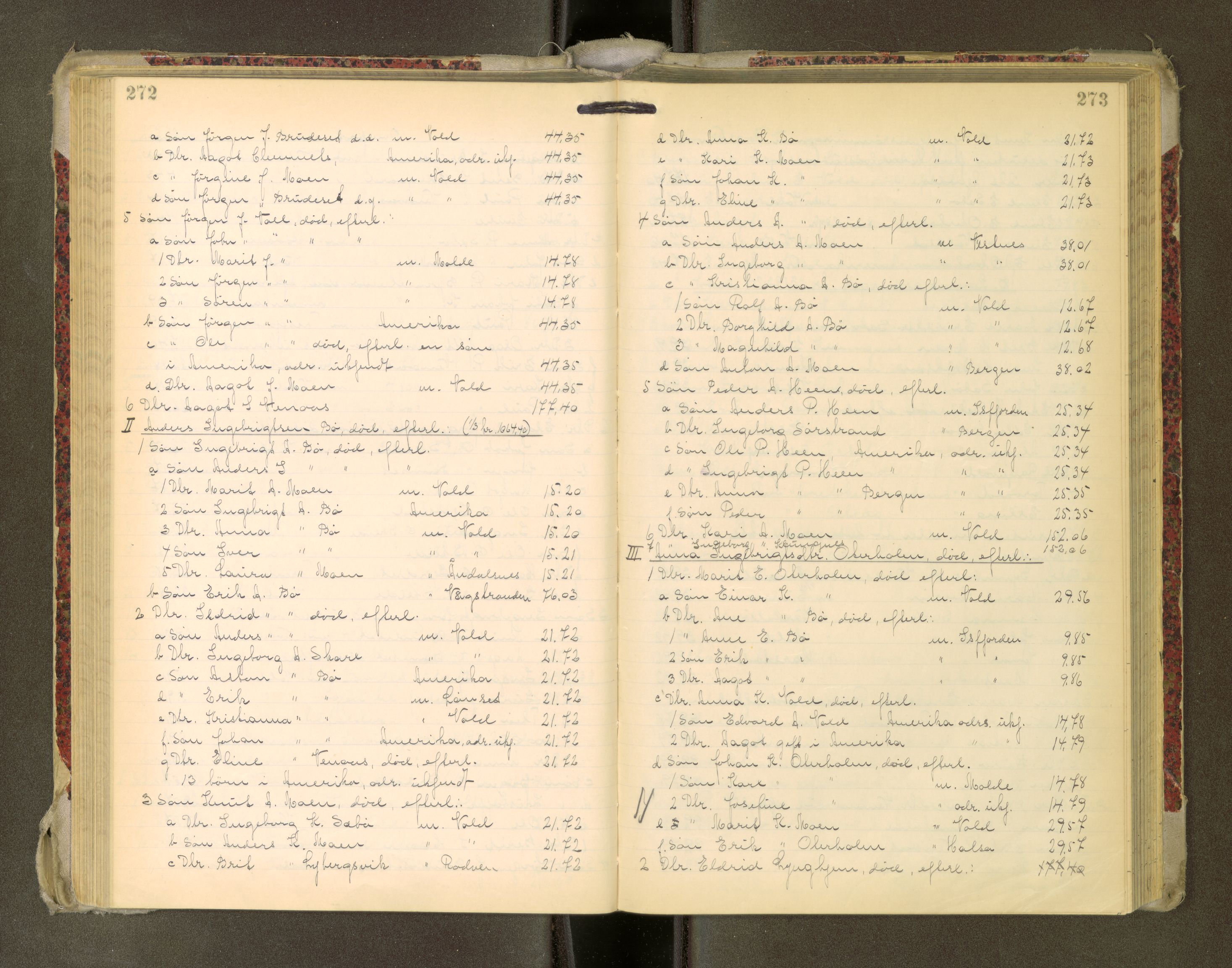 Romsdal sorenskriveri, AV/SAT-A-4149/1/3/3A/L0022: Skifteutlodnings Protokoll, 1920-1924, p. 272-273