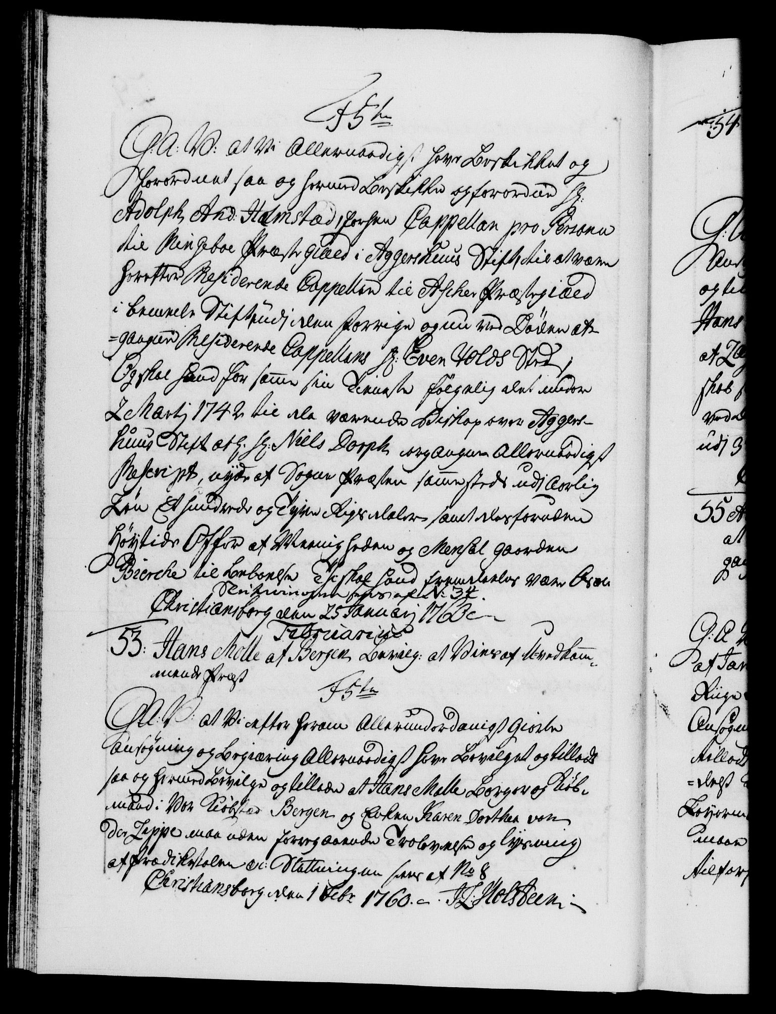 Danske Kanselli 1572-1799, AV/RA-EA-3023/F/Fc/Fca/Fcaa/L0041: Norske registre, 1760-1762, p. 29b