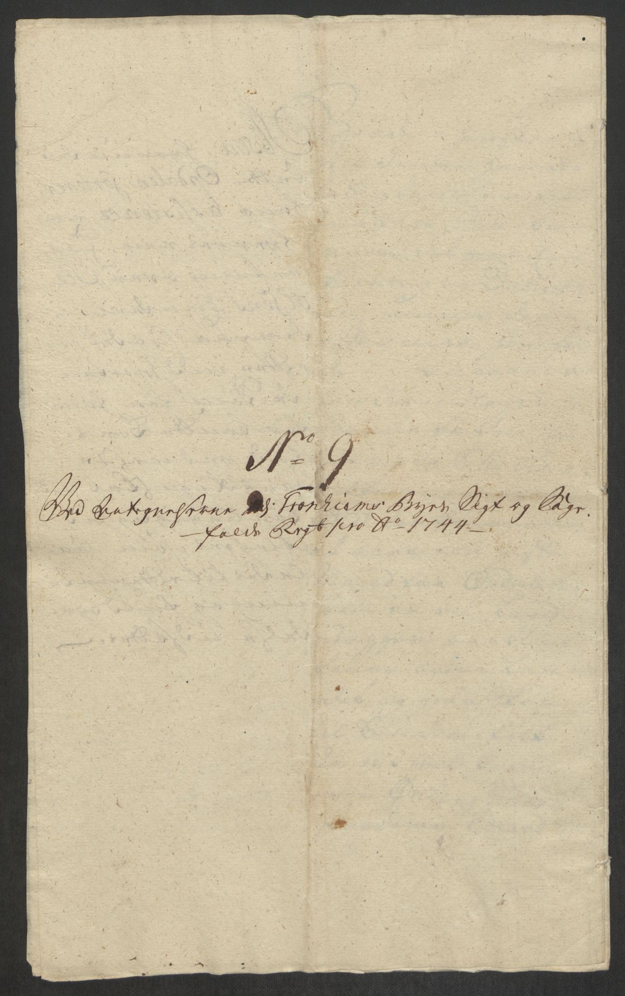 Rentekammeret inntil 1814, Reviderte regnskaper, Byregnskaper, RA/EA-4066/R/Rs/L0541: [S22] Sikt og sakefall, 1743-1746, p. 199