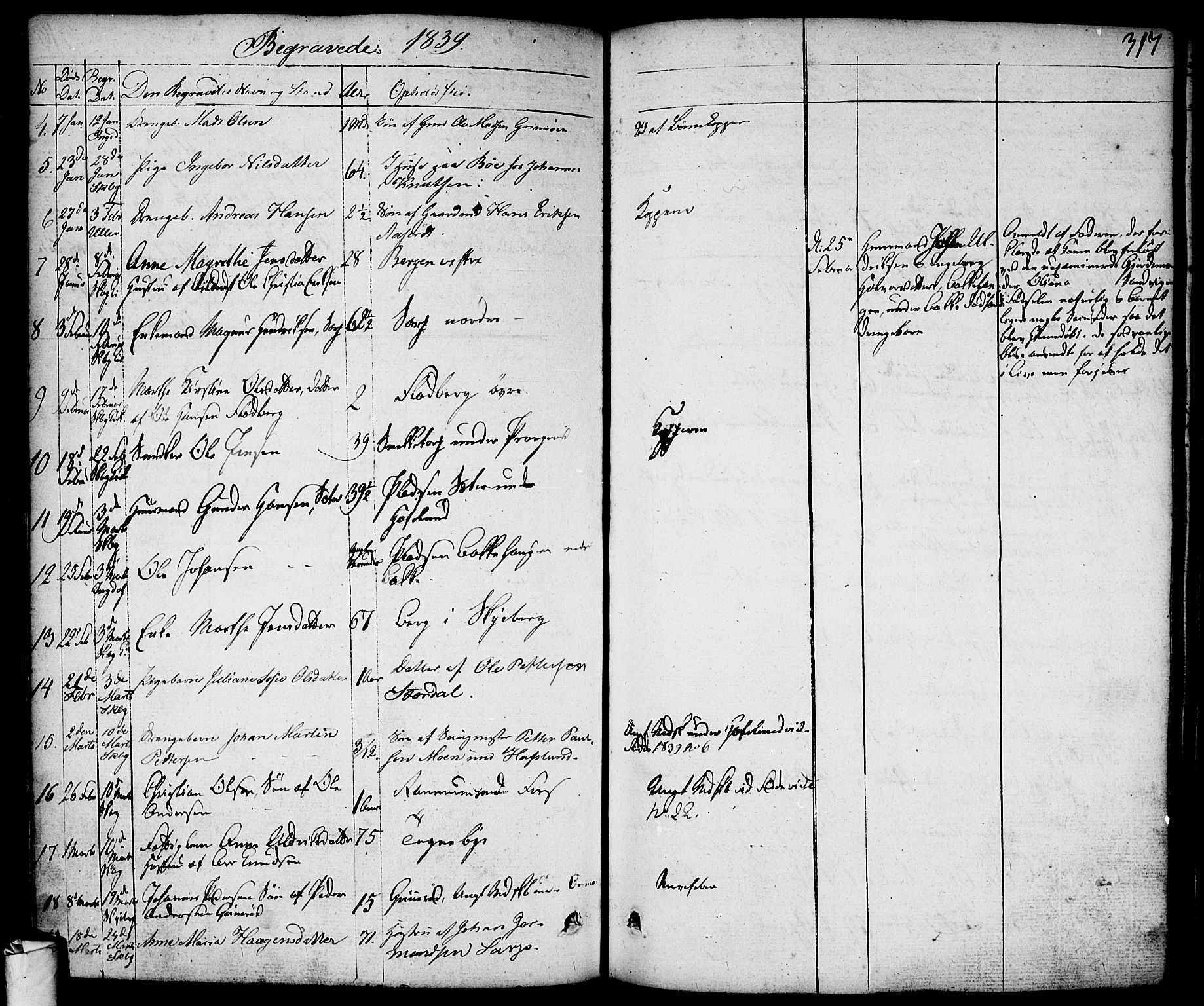 Skjeberg prestekontor Kirkebøker, AV/SAO-A-10923/F/Fa/L0005: Parish register (official) no. I 5, 1830-1845, p. 317