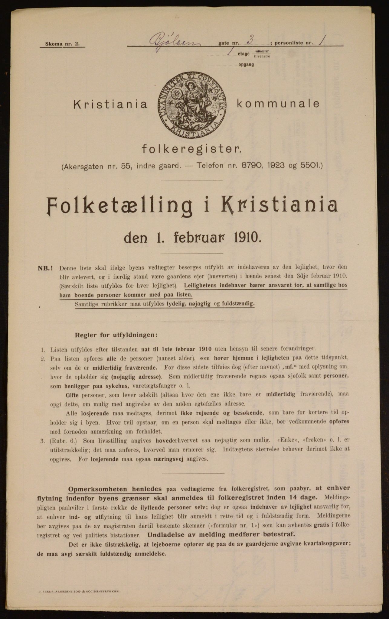 OBA, Municipal Census 1910 for Kristiania, 1910, p. 6241