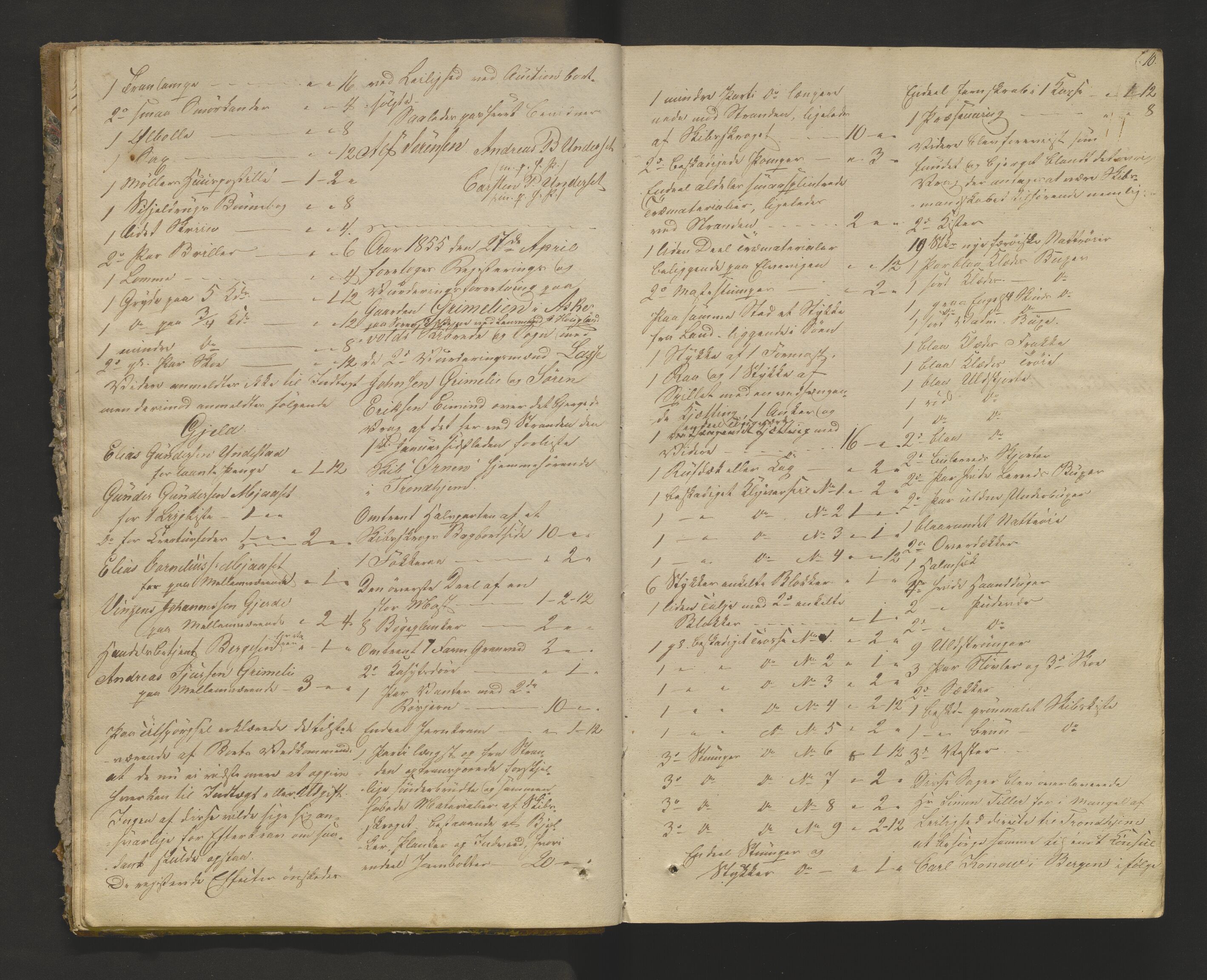 Lensmannen i Askvoll, AV/SAB-A-26301/0006/L0002: Registreringsprotokoll, 1854-1868, p. 9b-10a