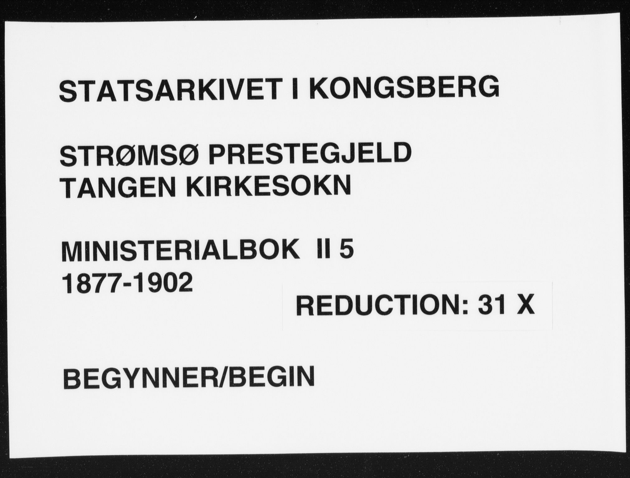 Strømsø kirkebøker, SAKO/A-246/F/Fb/L0005: Parish register (official) no. II 5, 1877-1902