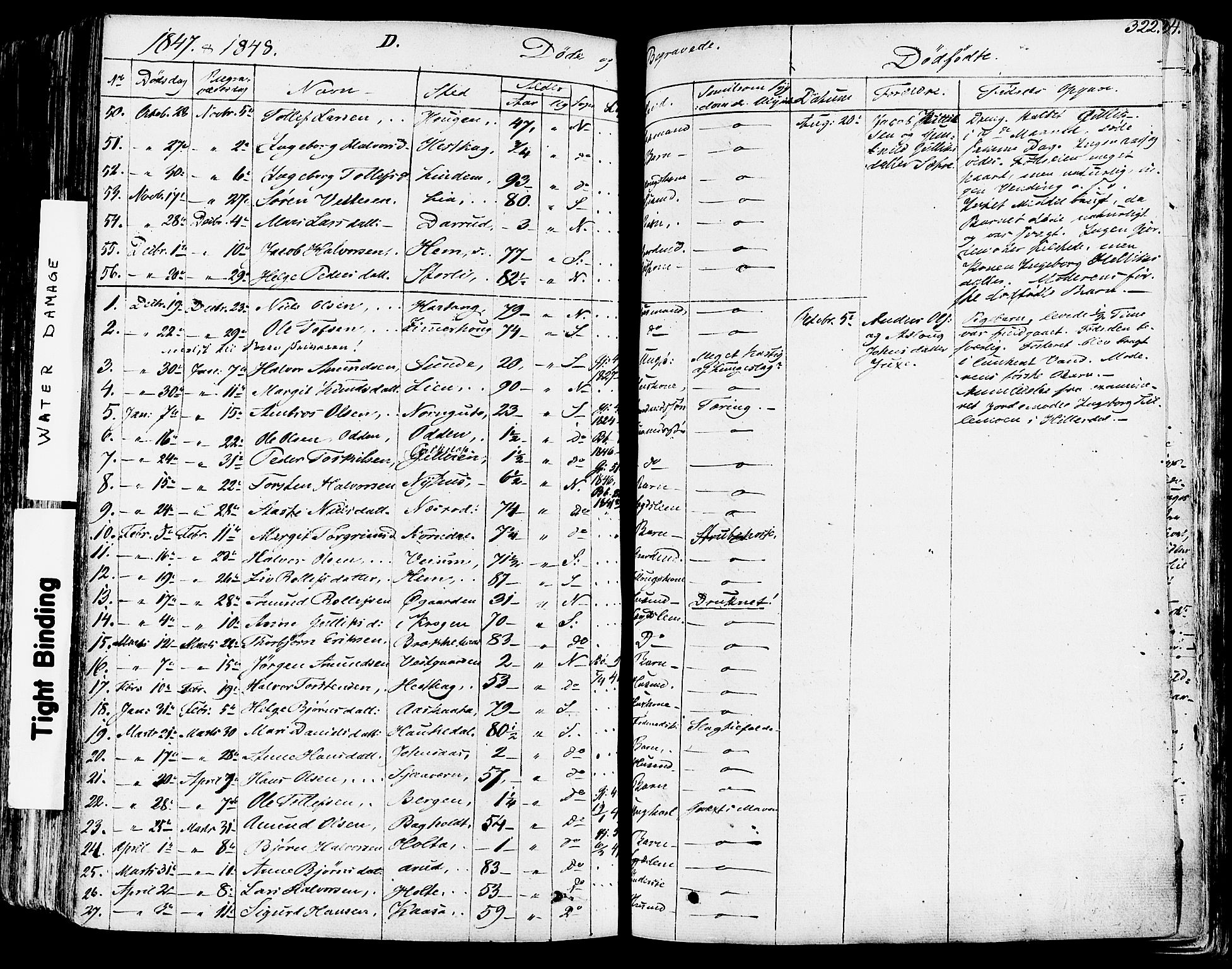 Sauherad kirkebøker, SAKO/A-298/F/Fa/L0006: Parish register (official) no. I 6, 1827-1850, p. 322