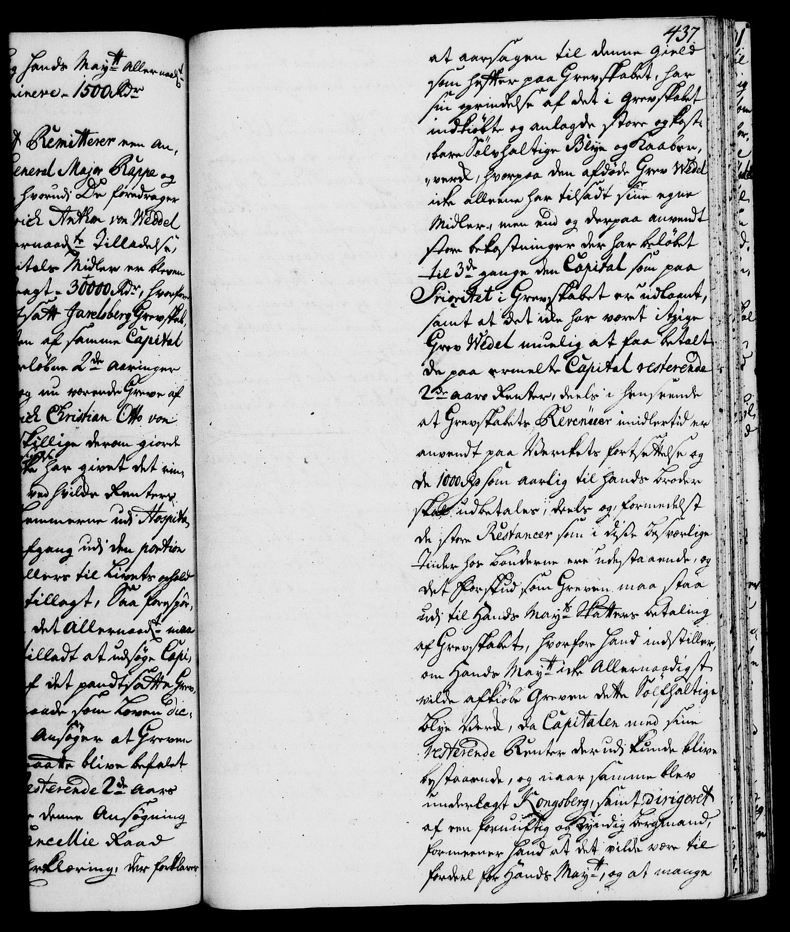 Rentekammeret, Kammerkanselliet, RA/EA-3111/G/Gh/Gha/L0024: Norsk ekstraktmemorialprotokoll (merket RK 53.69), 1742-1743, p. 437