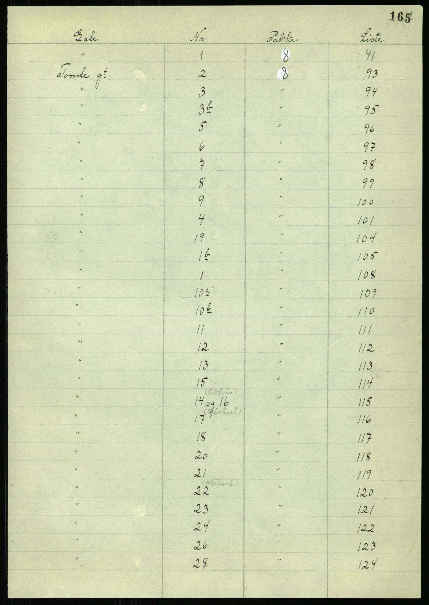 RA, 1885 census for 0301 Kristiania, 1885, p. 167