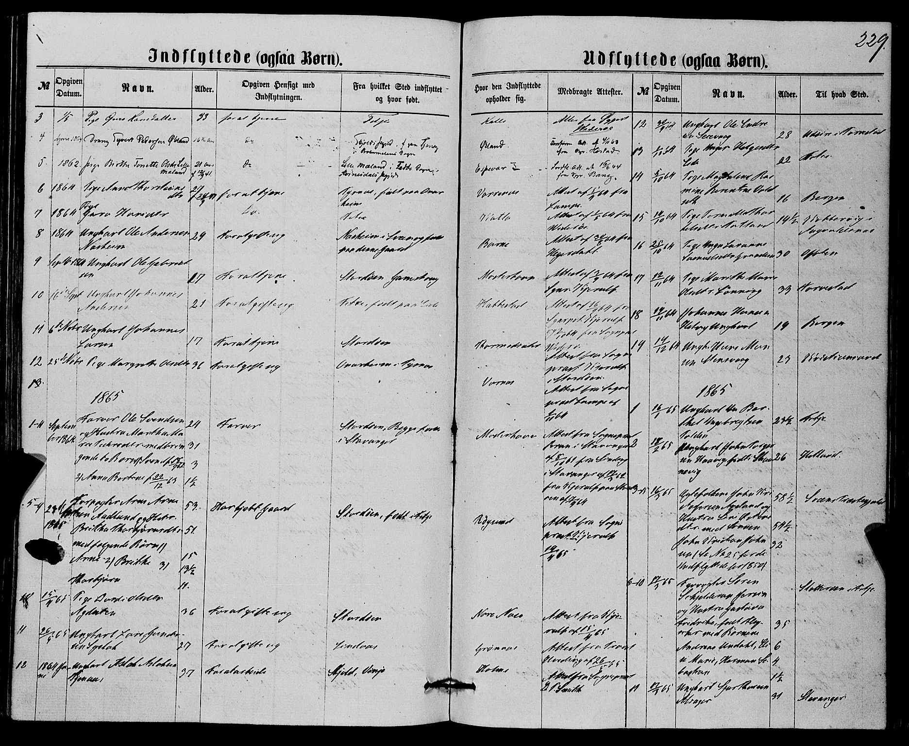 Finnås sokneprestembete, SAB/A-99925/H/Ha/Haa/Haaa/L0008: Parish register (official) no. A 8, 1863-1872, p. 229