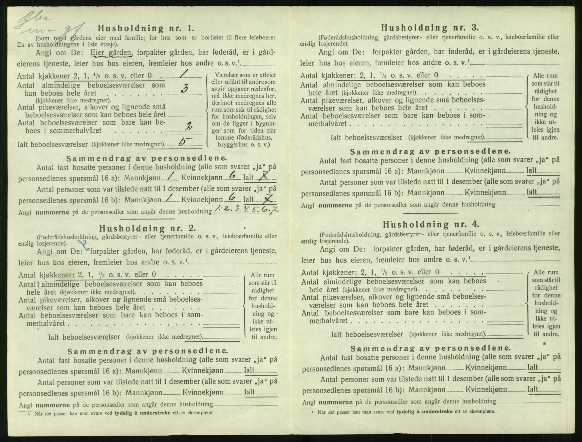 SAT, 1920 census for Hjørundfjord, 1920, p. 66