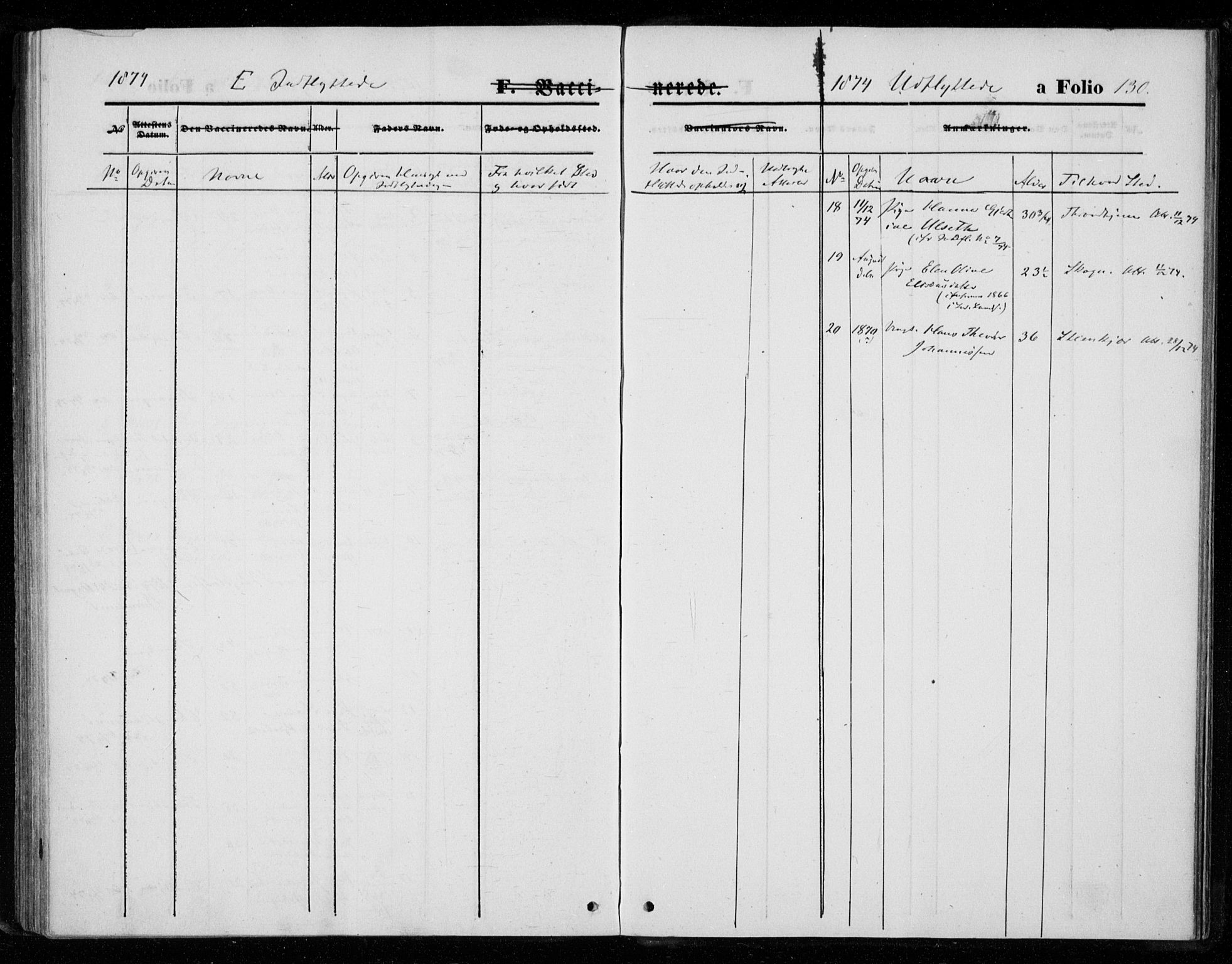 Ministerialprotokoller, klokkerbøker og fødselsregistre - Nord-Trøndelag, AV/SAT-A-1458/720/L0186: Parish register (official) no. 720A03, 1864-1874, p. 130