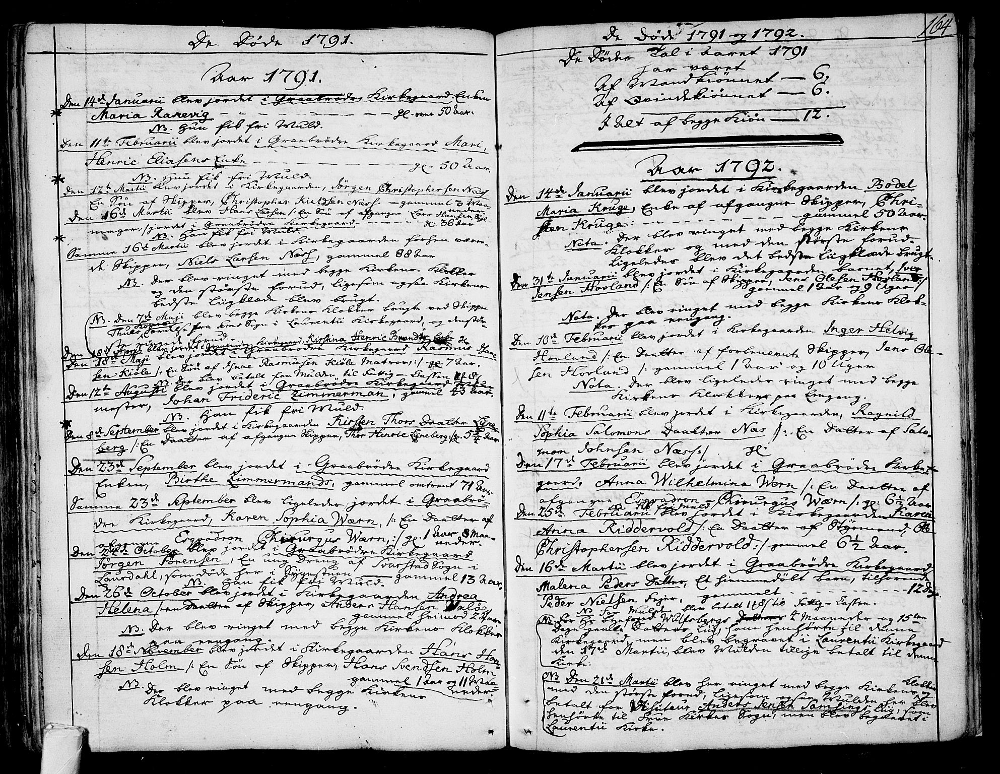 Tønsberg kirkebøker, SAKO/A-330/F/Fa/L0002: Parish register (official) no. I 2, 1760-1796, p. 164
