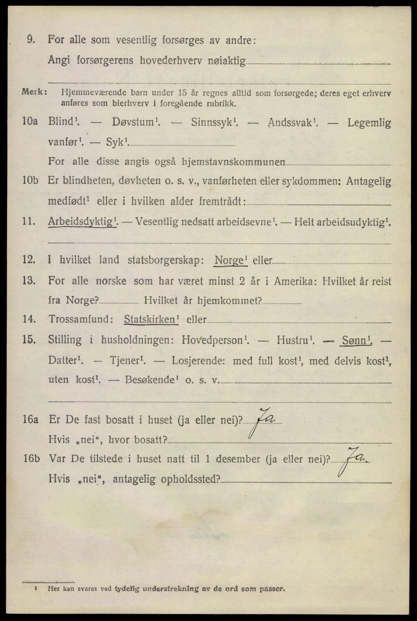 SAKO, 1920 census for Uvdal, 1920, p. 1296