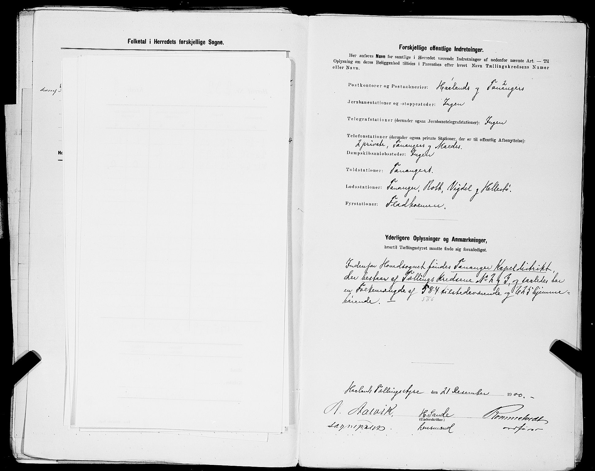 SAST, 1900 census for Haaland, 1900, p. 14