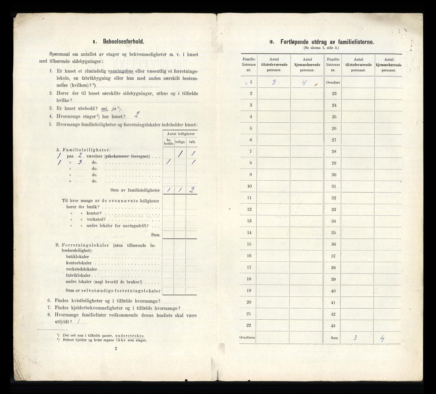 RA, 1910 census for Brevik, 1910, p. 1219