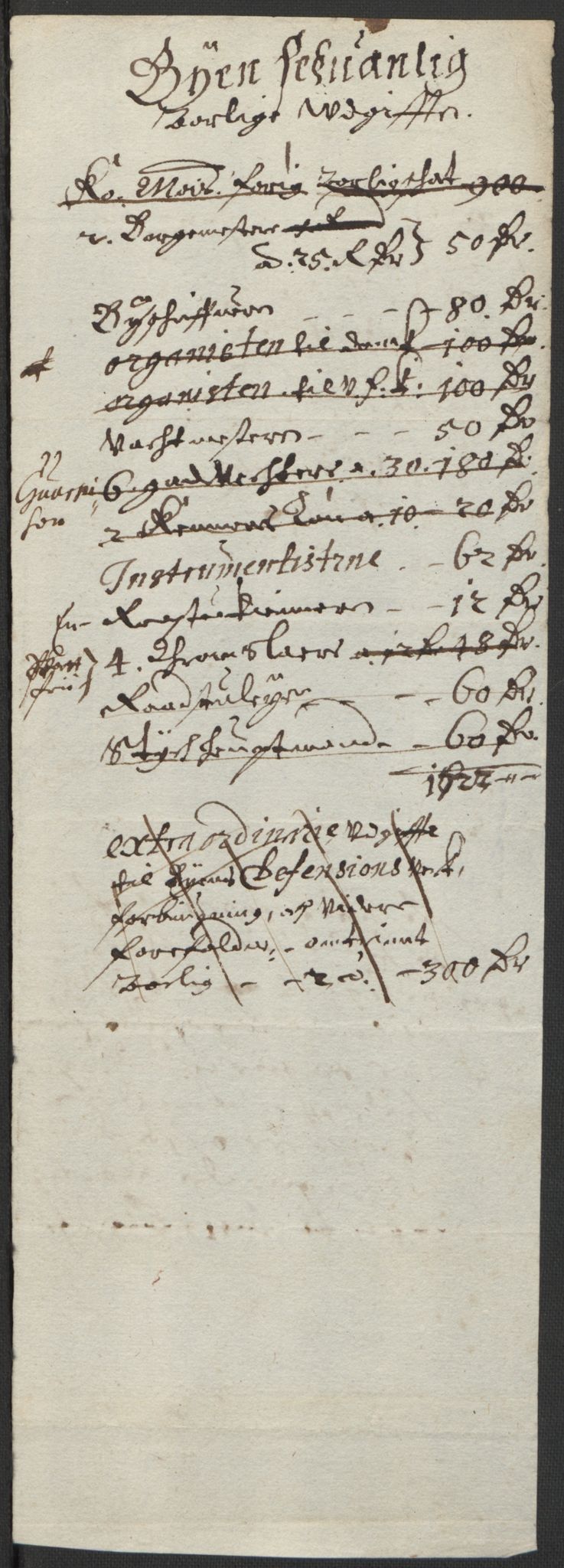 Rentekammeret inntil 1814, Realistisk ordnet avdeling, AV/RA-EA-4070/L/L0007/0007: Kristiania lagdømme: / Utgifter for Kristiania by. Børnepenger i Kristiania, 1661