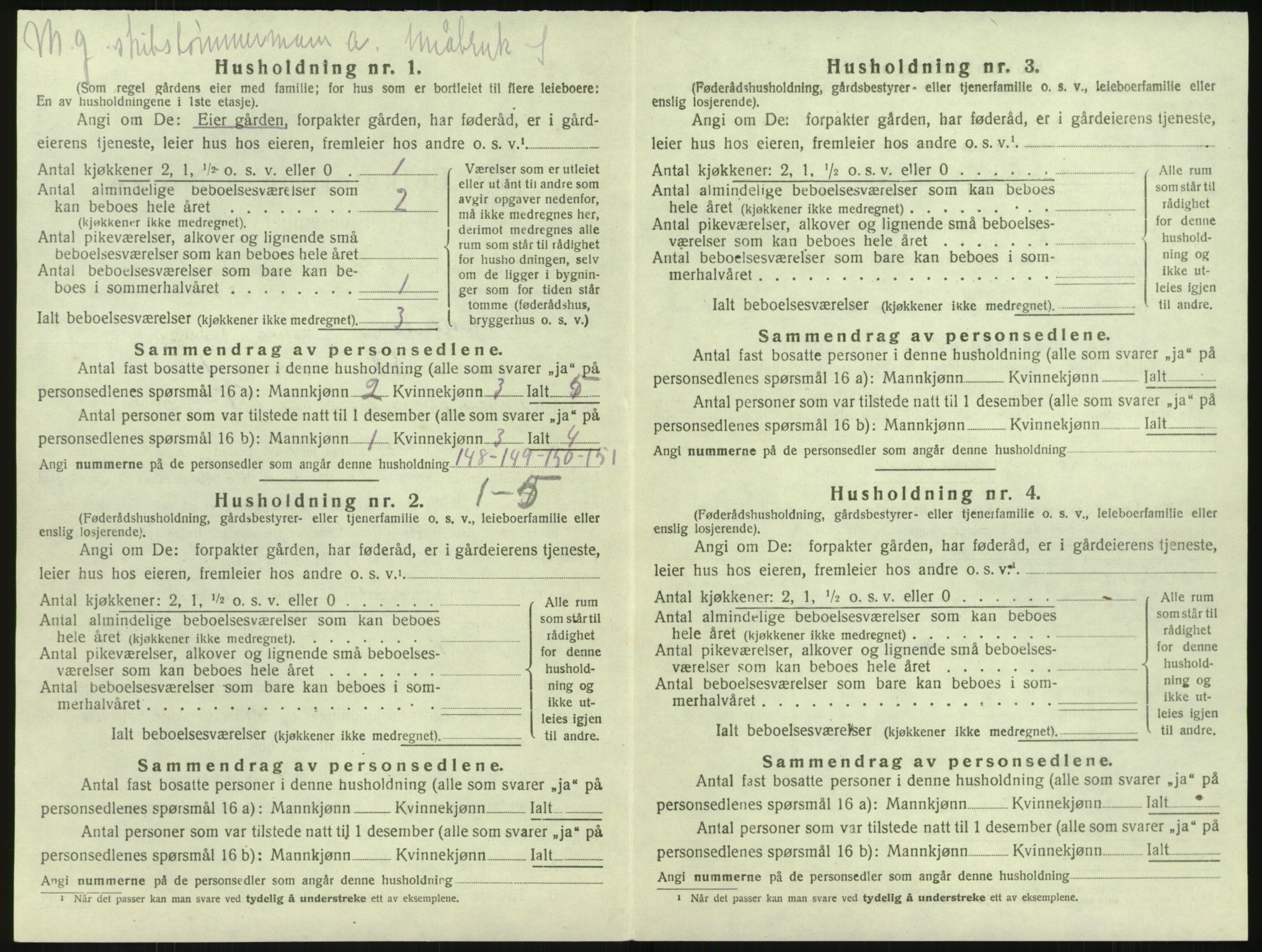 SAK, 1920 census for Søndeled, 1920, p. 798