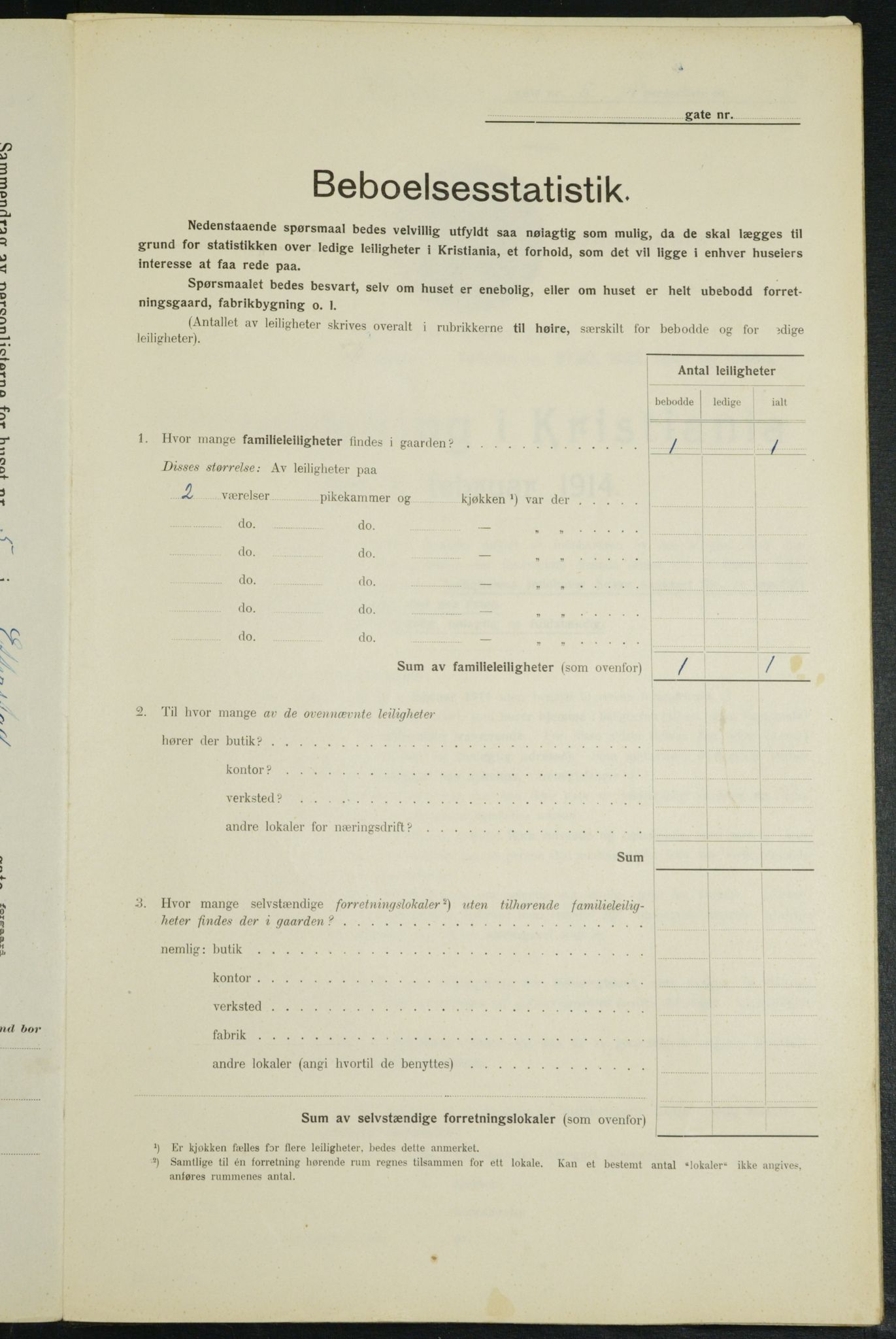 OBA, Municipal Census 1914 for Kristiania, 1914, p. 22526