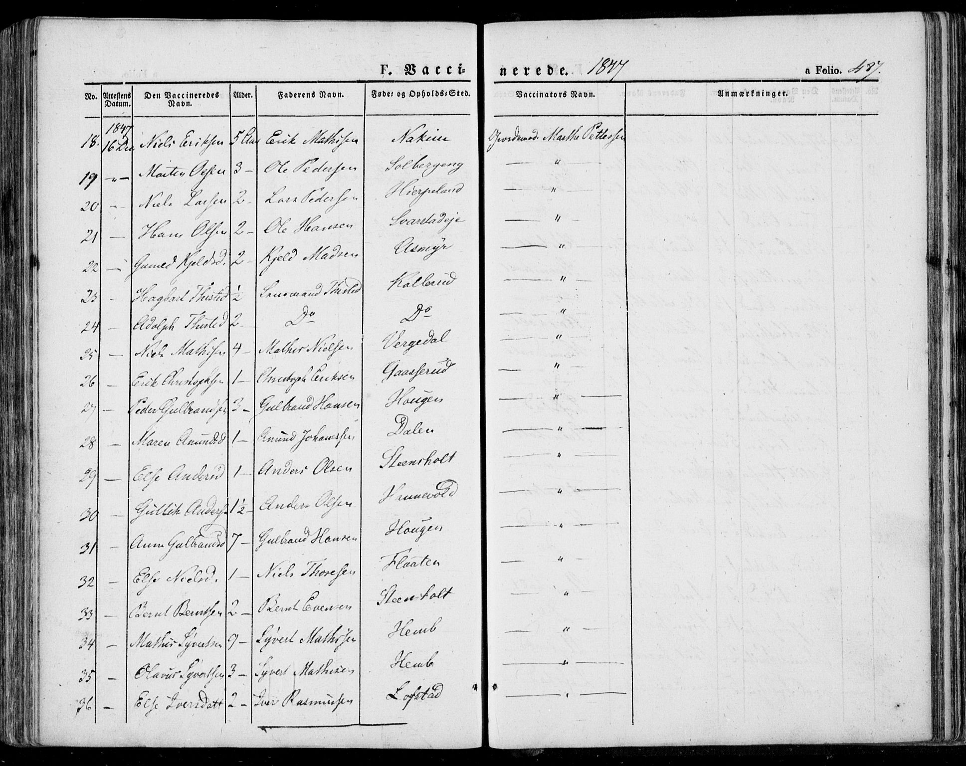 Lardal kirkebøker, AV/SAKO-A-350/F/Fa/L0006: Parish register (official) no. I 6, 1835-1860, p. 487