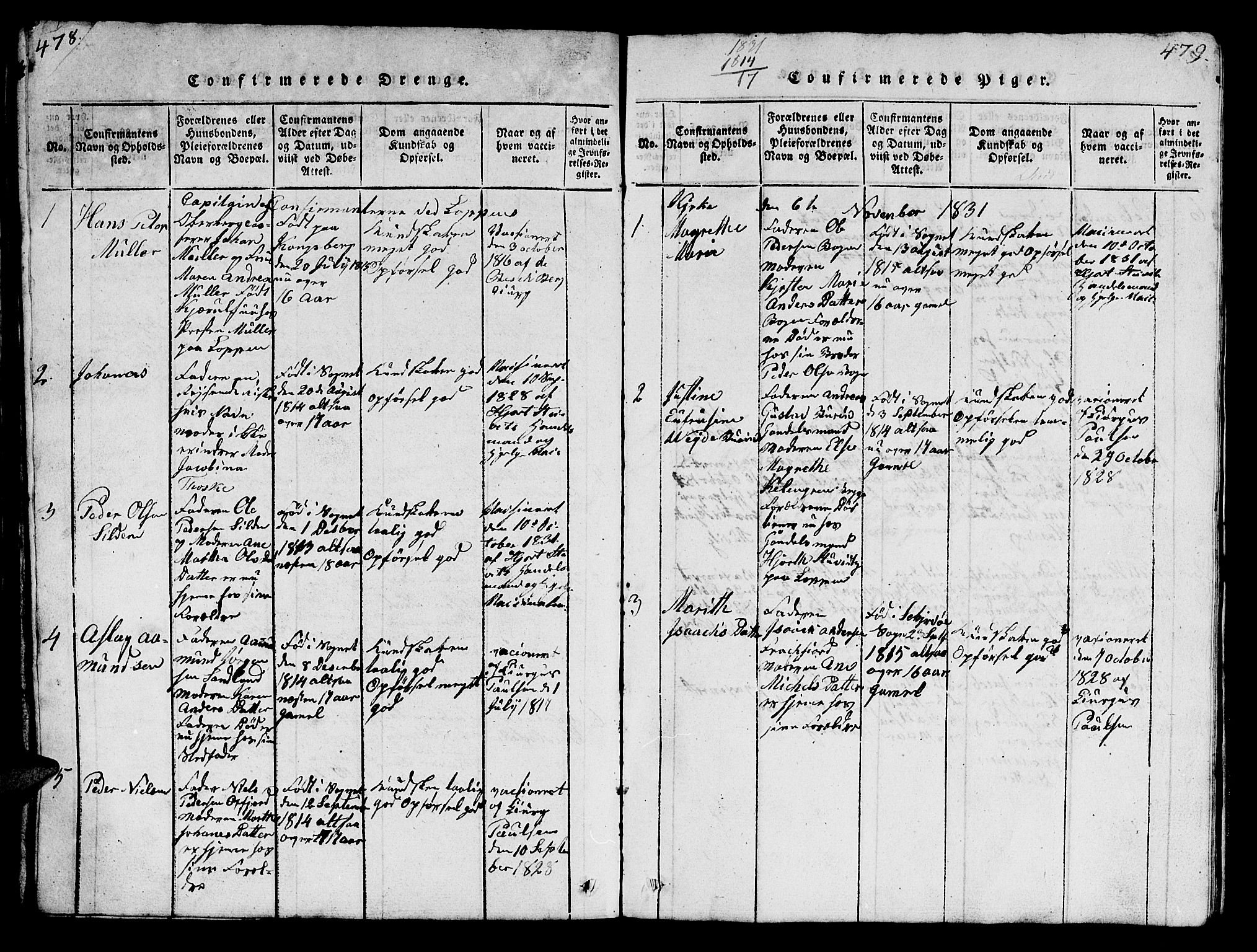 Loppa sokneprestkontor, AV/SATØ-S-1339/H/Hb/L0001klokker: Parish register (copy) no. 1, 1820-1849, p. 478-479