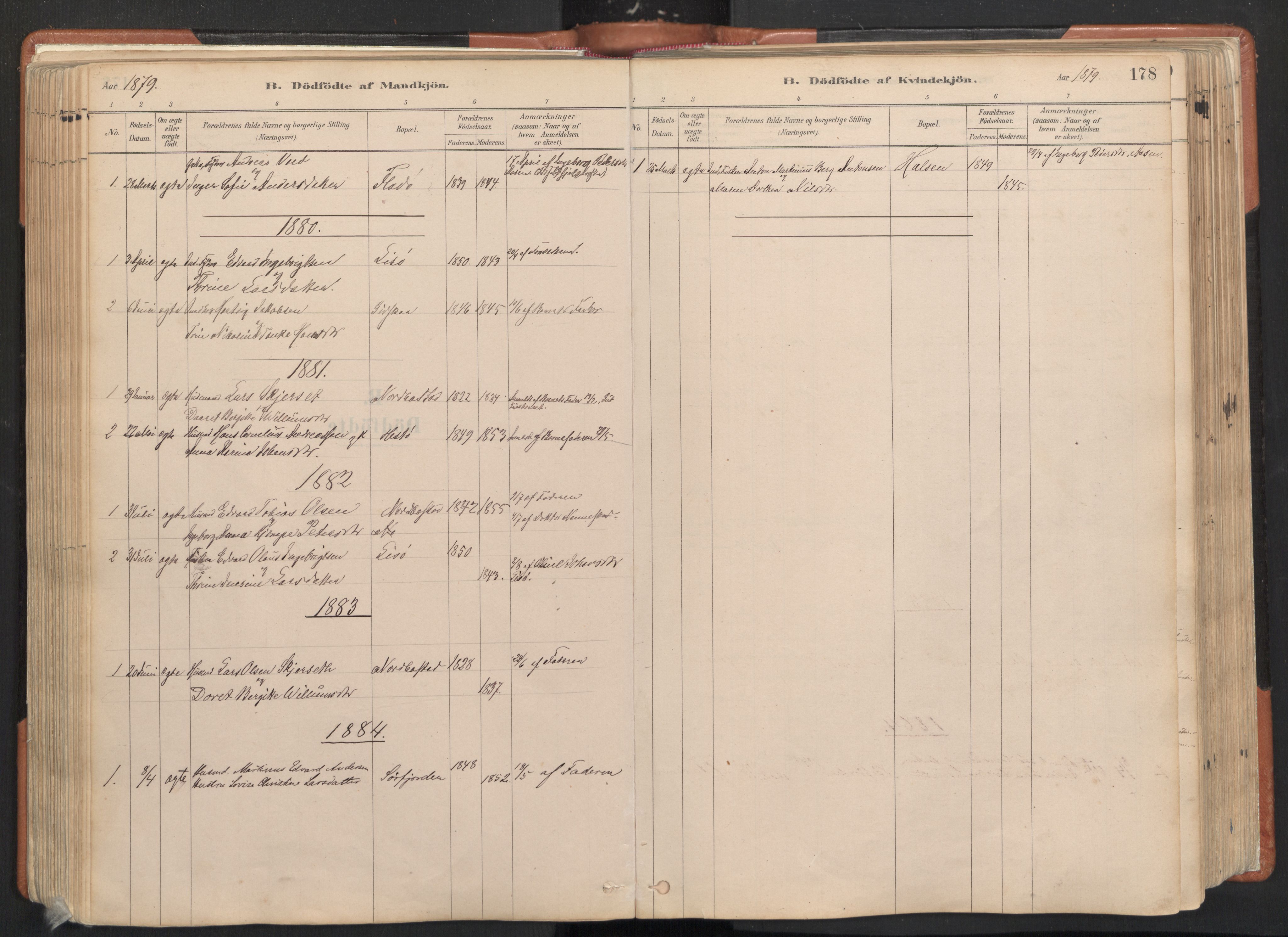 Ministerialprotokoller, klokkerbøker og fødselsregistre - Nordland, SAT/A-1459/817/L0264: Parish register (official) no. 817A04, 1878-1907, p. 178