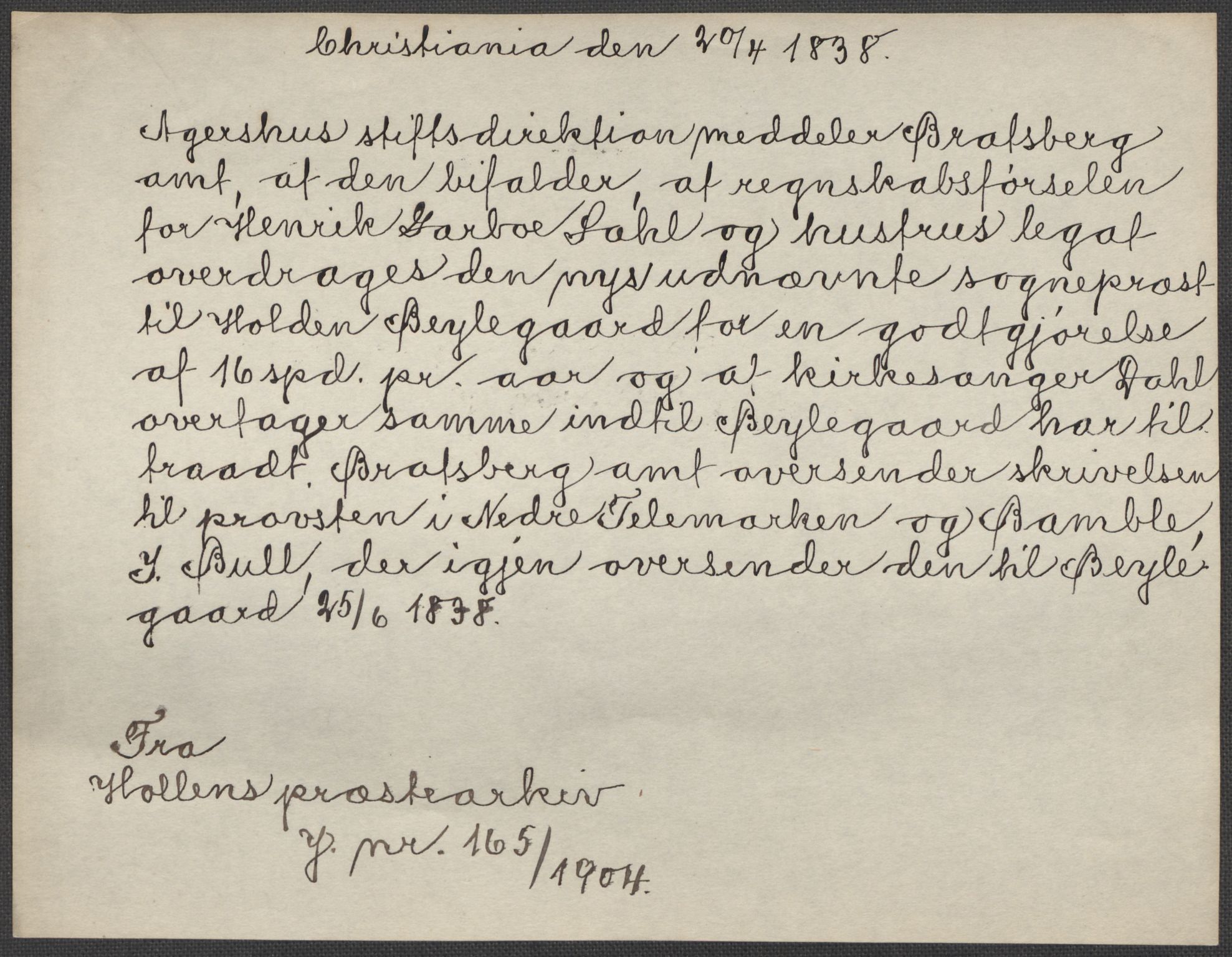 Riksarkivets diplomsamling, AV/RA-EA-5965/F15/L0026: Prestearkiv - Telemark, 1575-1838, p. 213