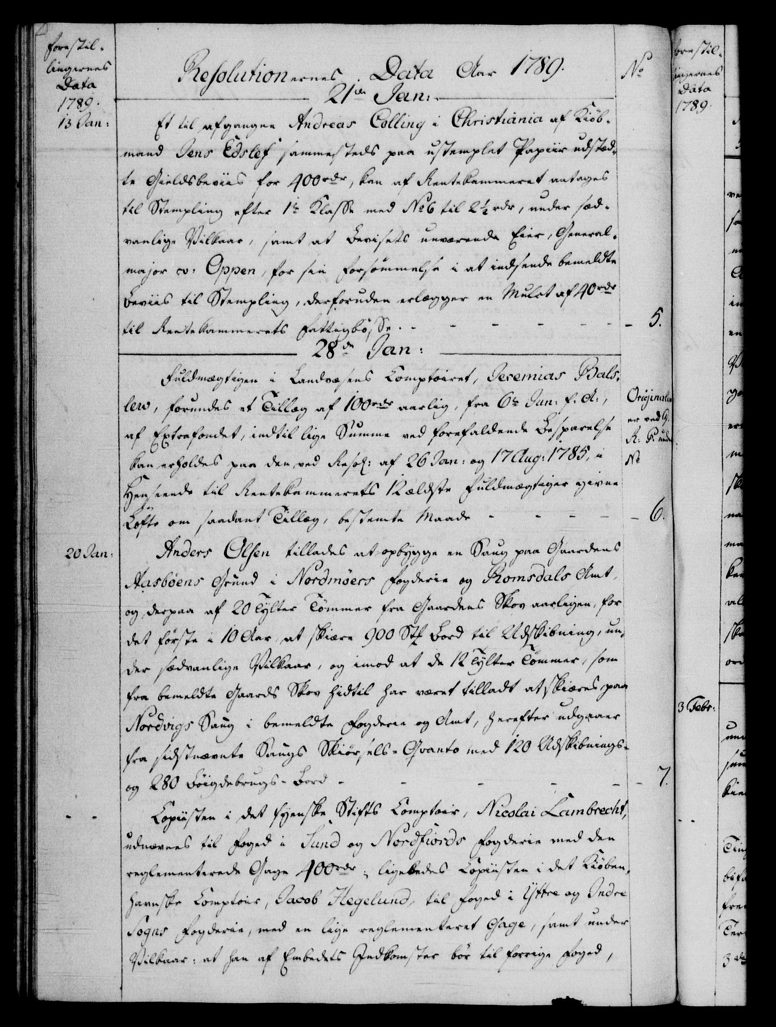 Rentekammeret, Kammerkanselliet, RA/EA-3111/G/Gf/Gfb/L0013: Register til norske relasjons- og resolusjonsprotokoller (merket RK 52.108), 1786-1793, p. 1065b