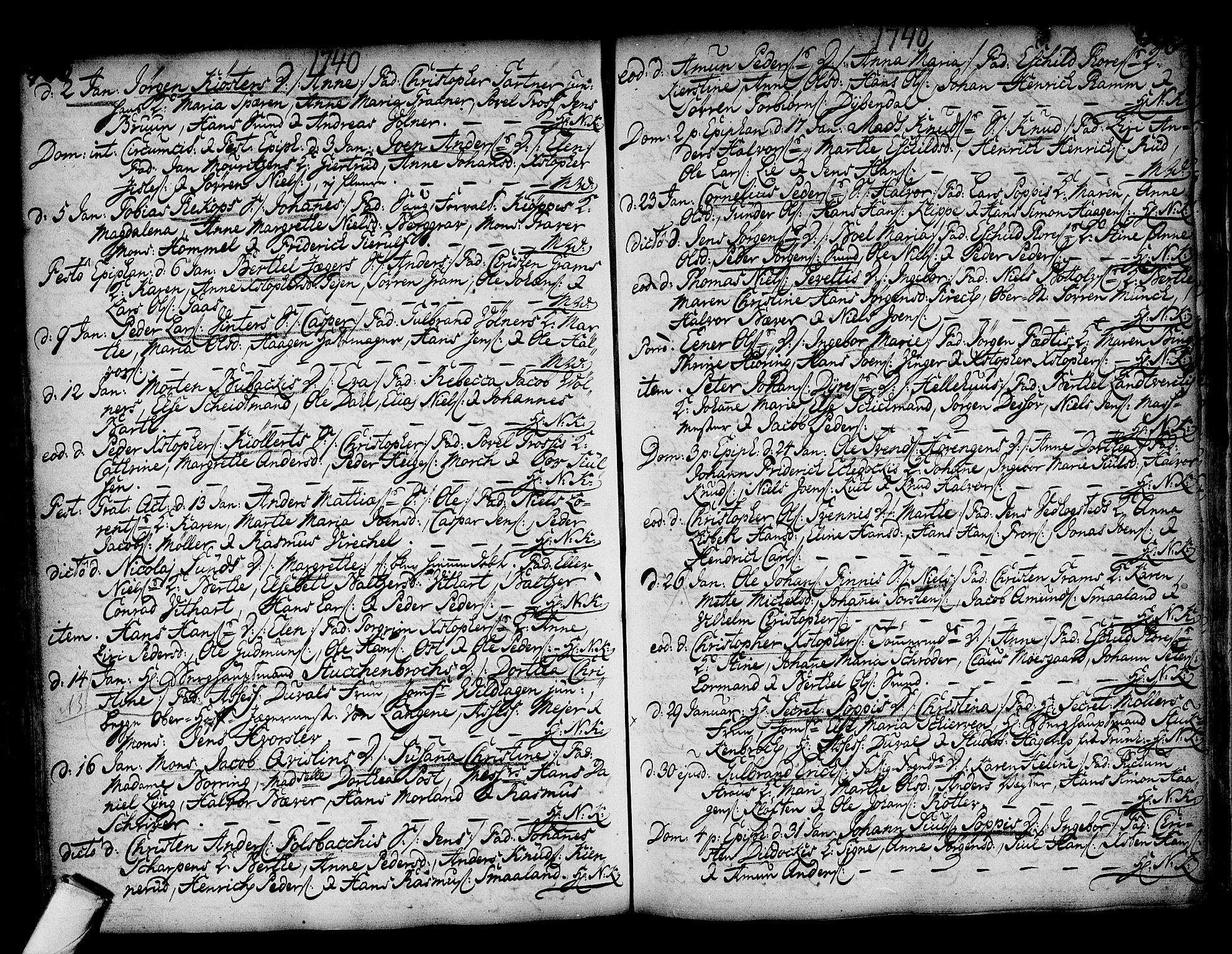 Kongsberg kirkebøker, SAKO/A-22/F/Fa/L0002: Parish register (official) no. I 2, 1721-1743, p. 386-387