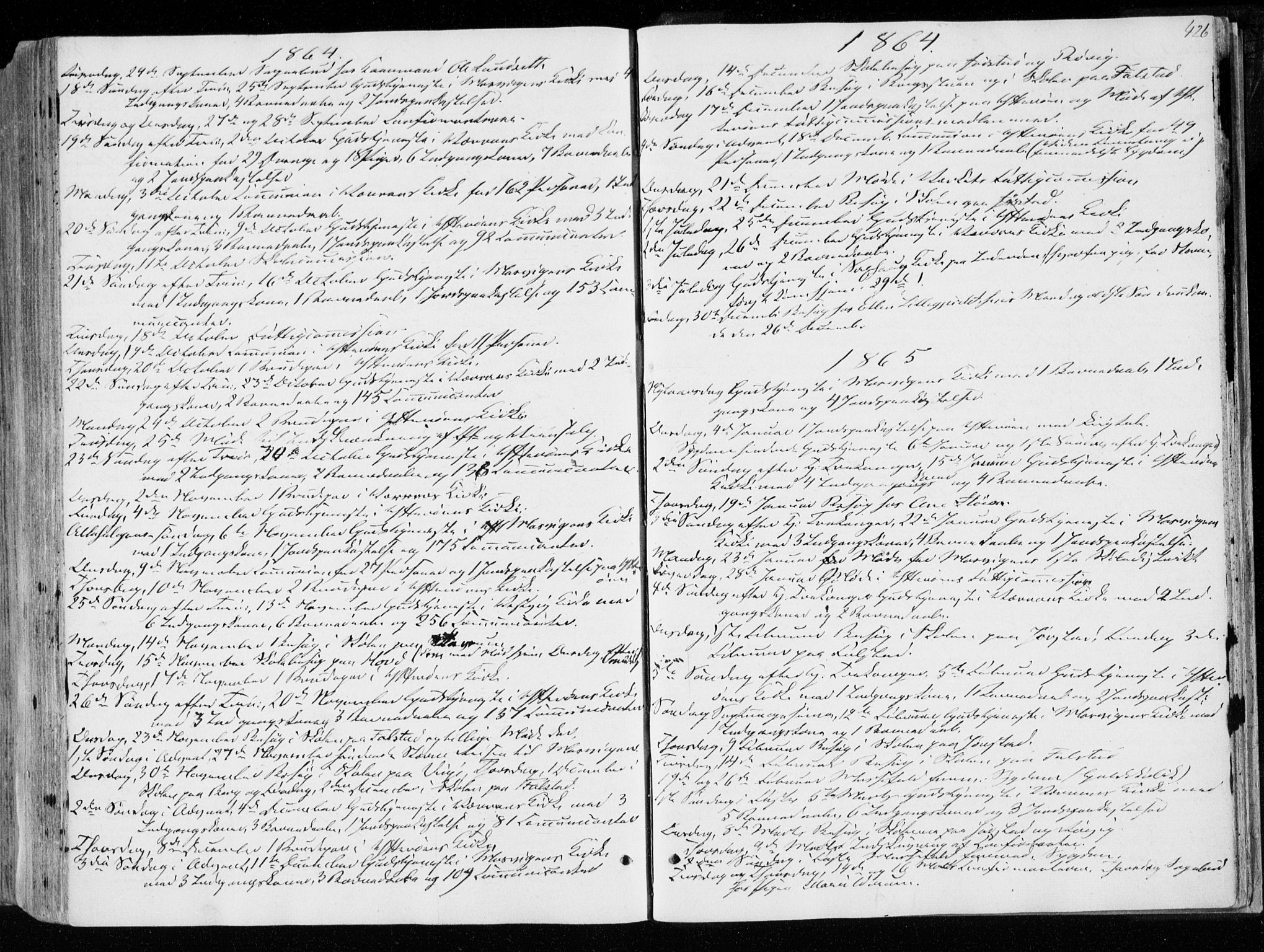 Ministerialprotokoller, klokkerbøker og fødselsregistre - Nord-Trøndelag, SAT/A-1458/722/L0218: Parish register (official) no. 722A05, 1843-1868, p. 426