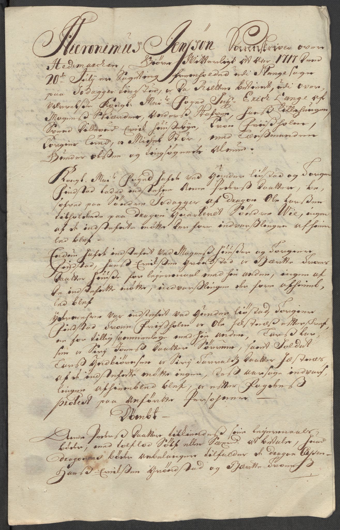 Rentekammeret inntil 1814, Reviderte regnskaper, Fogderegnskap, AV/RA-EA-4092/R16/L1056: Fogderegnskap Hedmark, 1717, p. 254