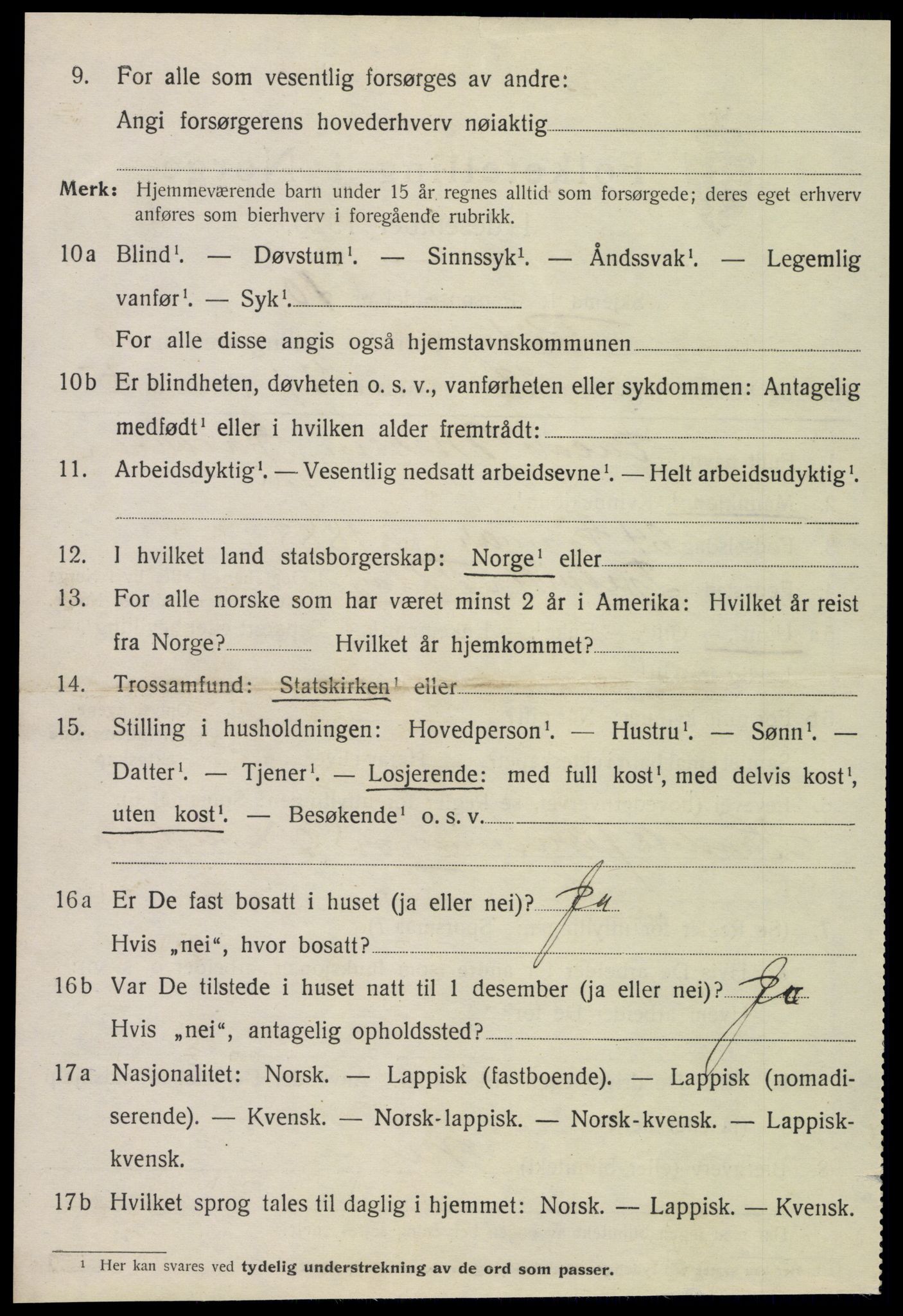 SAT, 1920 census for Rødøy, 1920, p. 5845