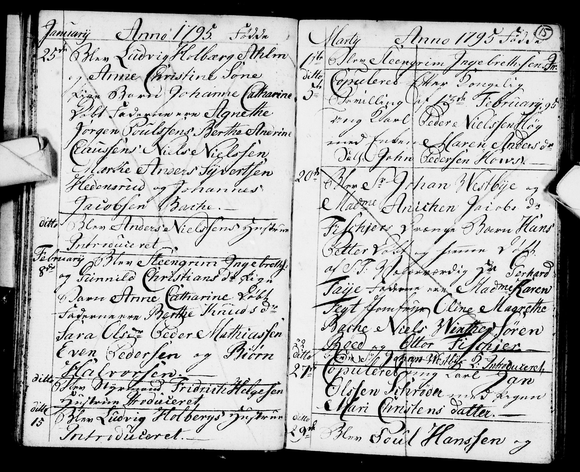 Strømsø kirkebøker, SAKO/A-246/F/Fb/L0003: Parish register (official) no. II 3, 1793-1799, p. 15