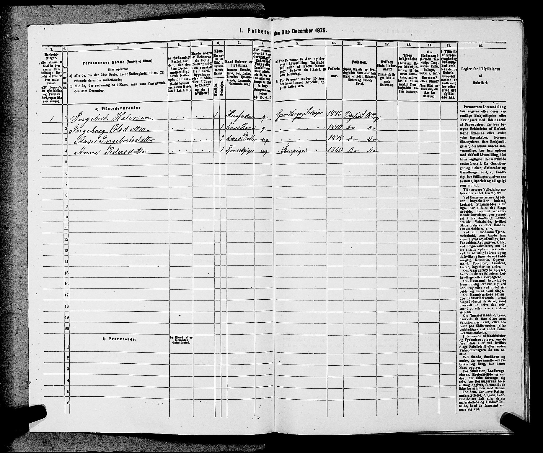 SAKO, 1875 census for 0632P Rollag, 1875, p. 131