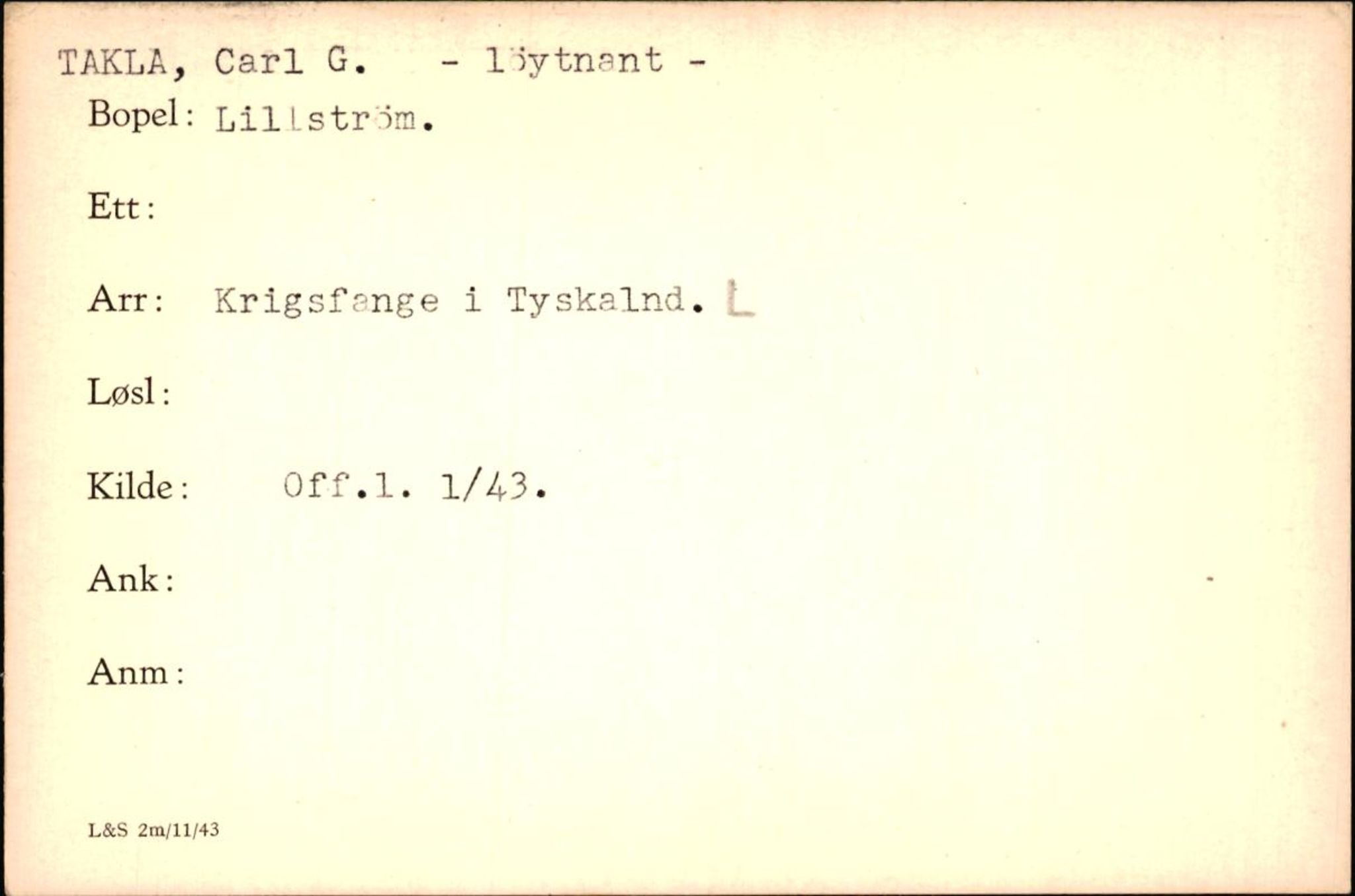 Forsvaret, Forsvarets krigshistoriske avdeling, AV/RA-RAFA-2017/Y/Yf/L0200: II-C-11-2102  -  Norske krigsfanger i Tyskland, 1940-1945, p. 1039